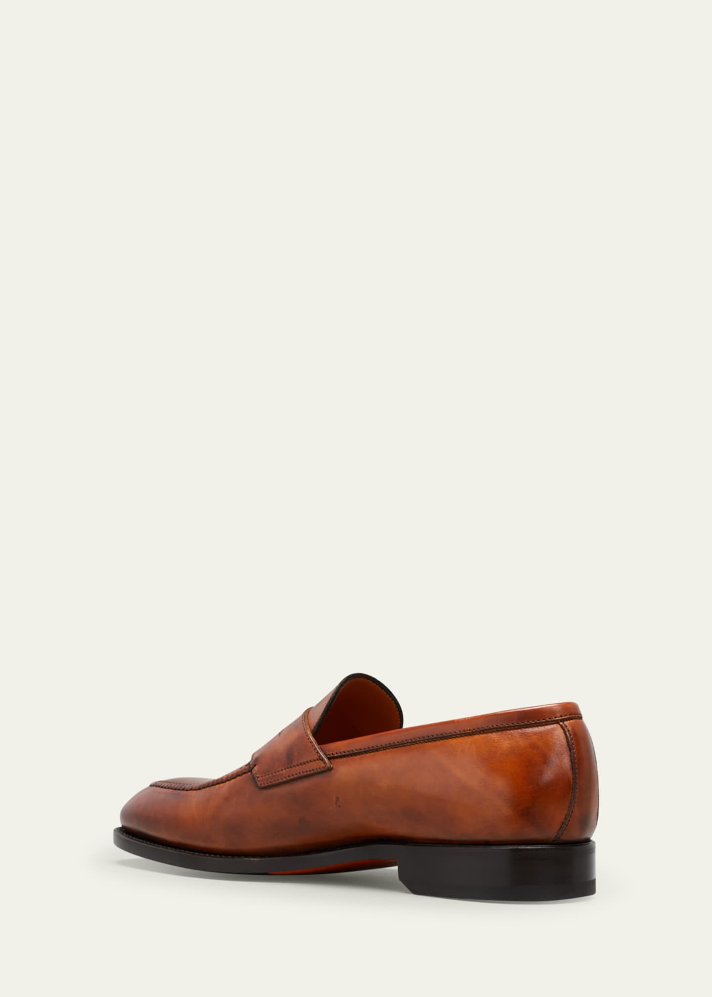 Bontoni Men's Principe Leather Penny Loafers Image 4 of 5