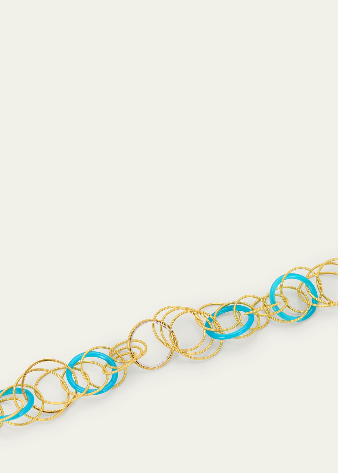 Buccellati Hawaii Color 18K Yellow Gold Chalcedony Long Necklace, 98cm Image 4 of 4