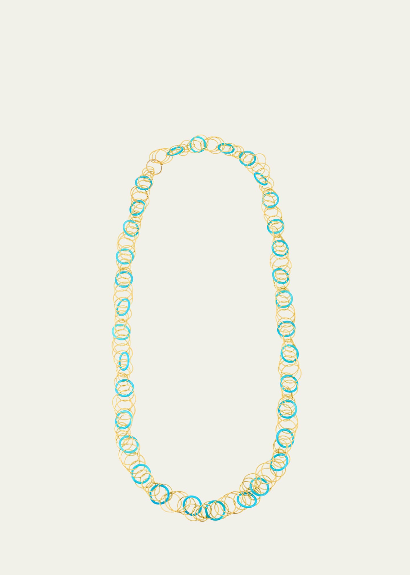 Buccellati Hawaii Color 18K Yellow Gold Chalcedony Long Necklace, 98cm Image 1 of 4