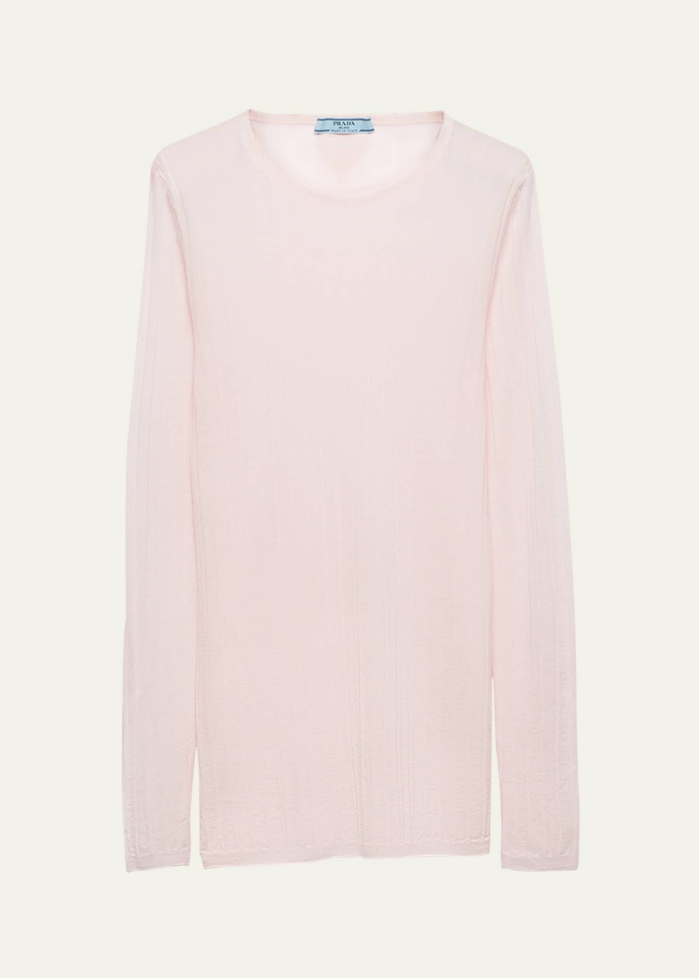 Prada Superfine Cashmere and Silk Slim-Fit Sweater Image 1 of 4