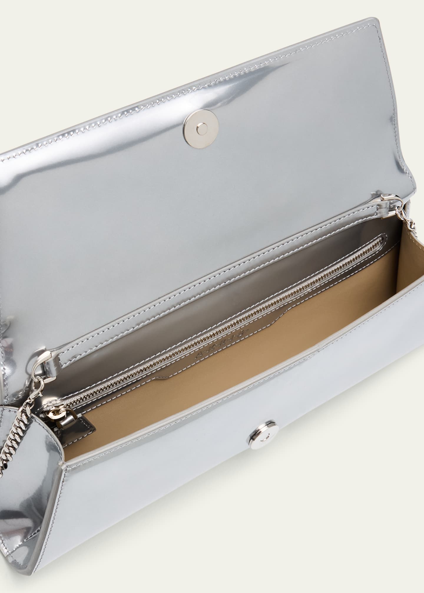 Akris Anouk Small Metallic Leather Clutch Bag Image 4 of 6