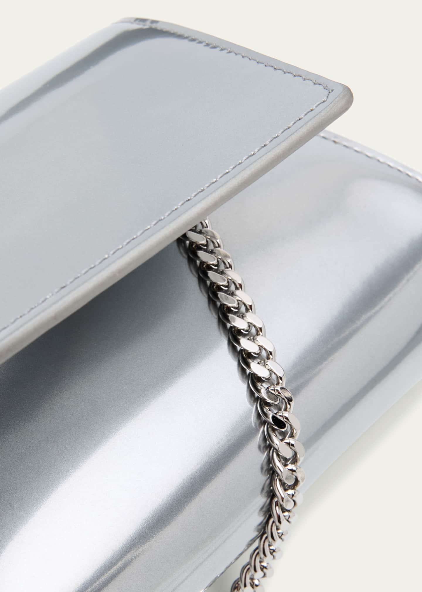 Akris Anouk Small Metallic Leather Clutch Bag Image 6 of 6