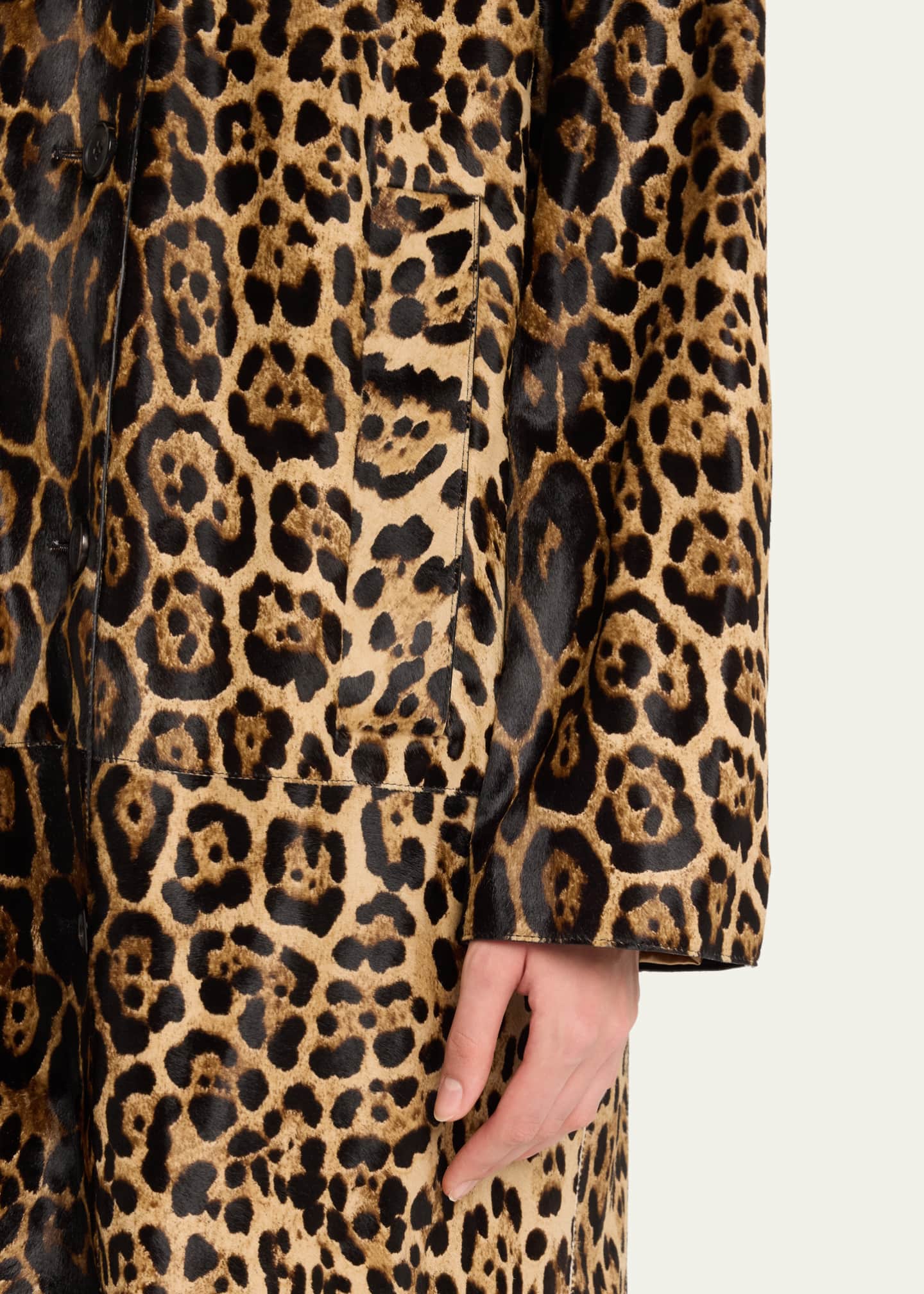 Michael kors leopard print coat on sale