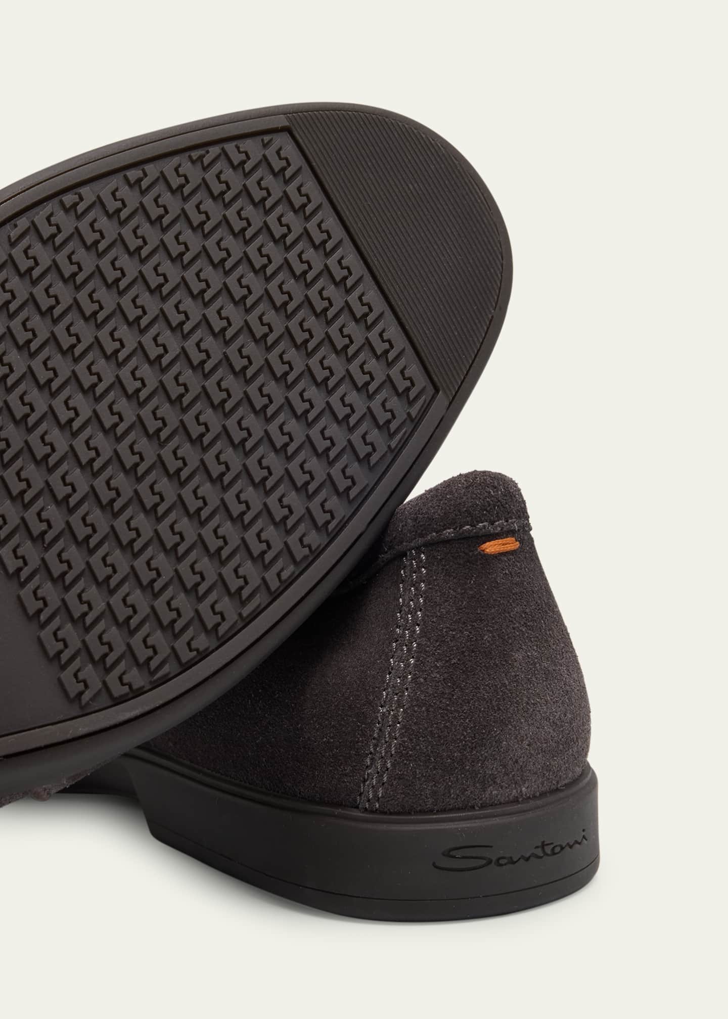 Santoni Men's Malibu Suede Slip-On Sport Loafers Image 6 of 6