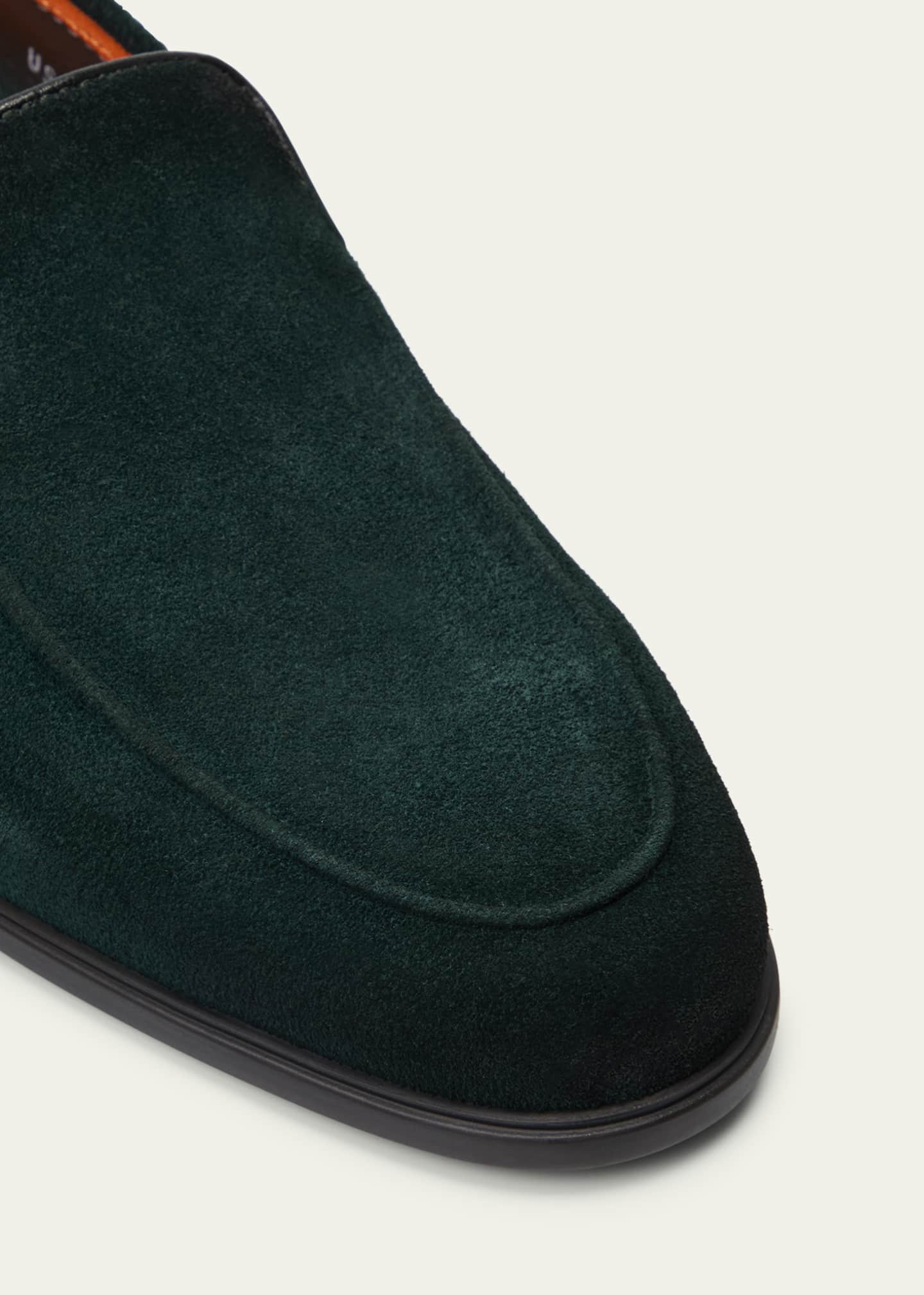 Santoni Men's Malibu Suede Slip-On Sport Loafers Image 5 of 6