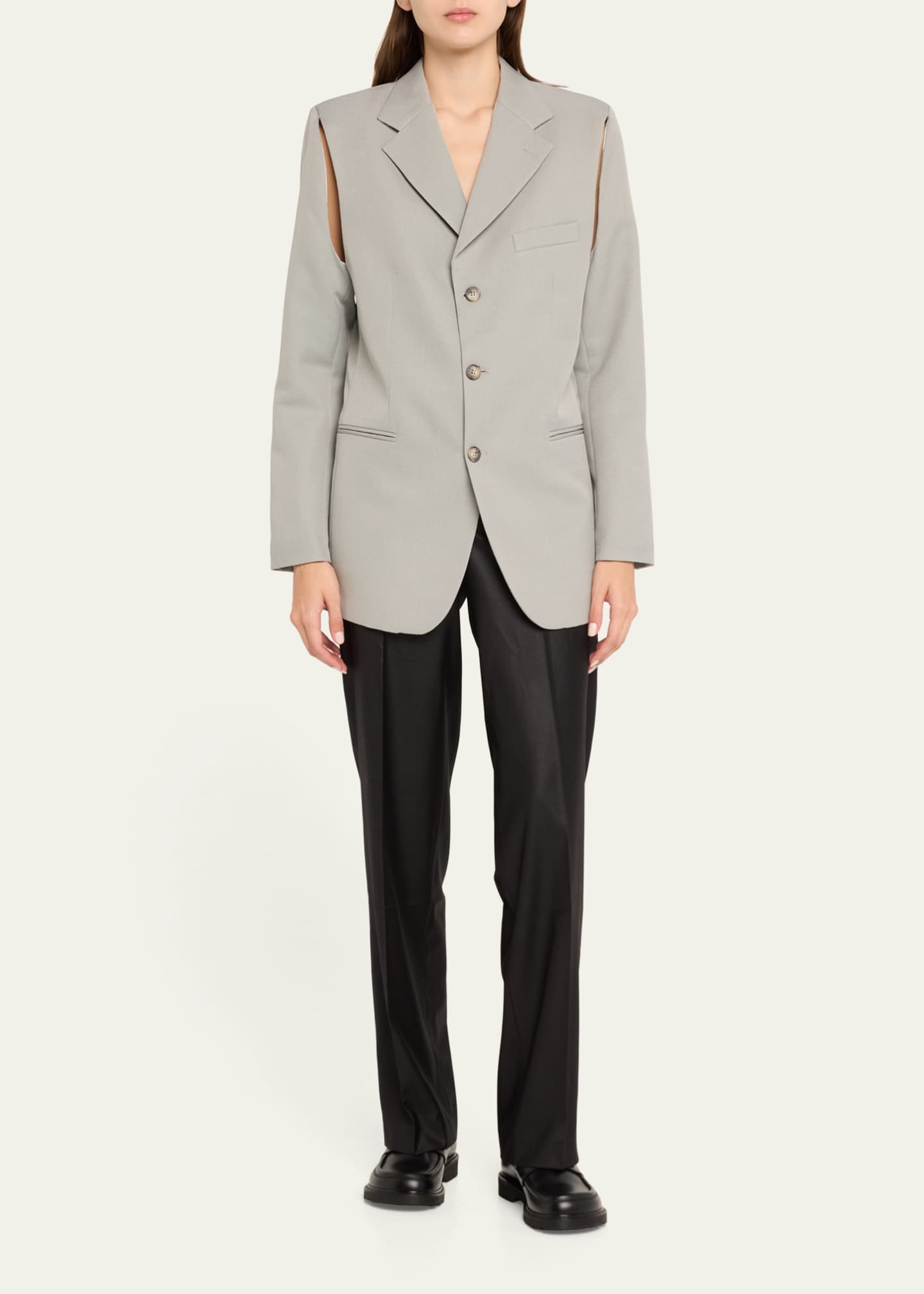 bettter Open Back Wool Blazer Image 2 of 4