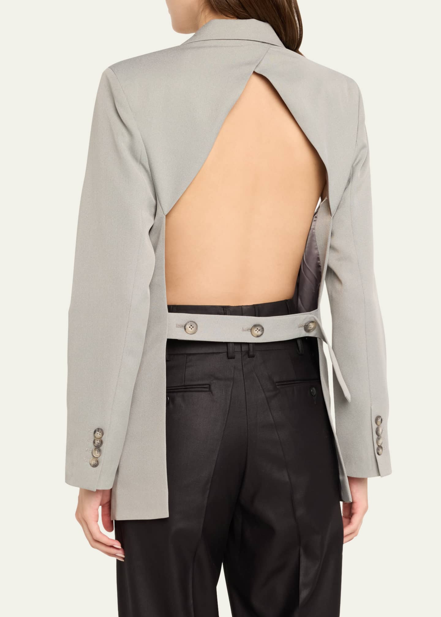 bettter Open Back Wool Blazer Image 3 of 4