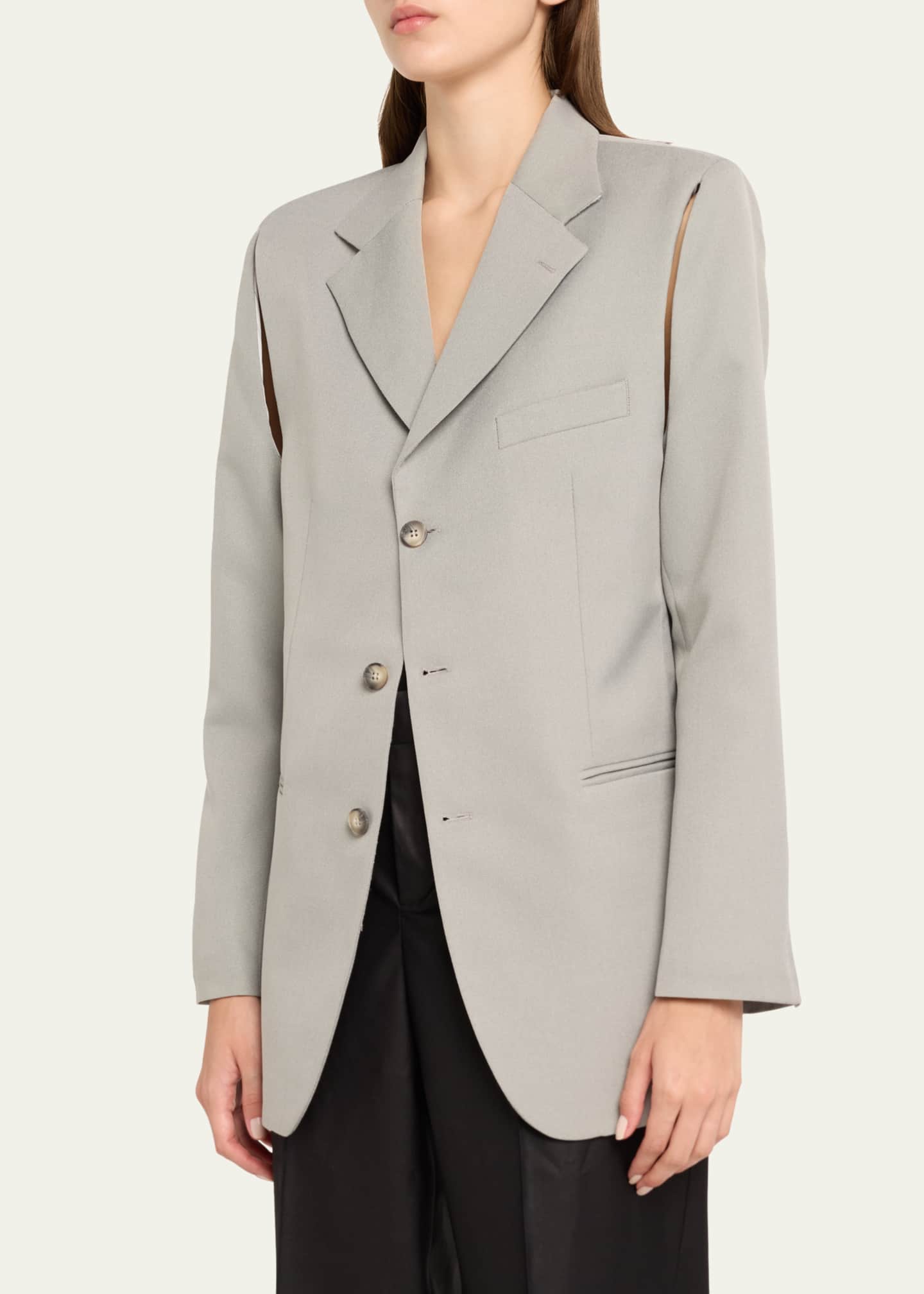 bettter Open Back Wool Blazer Image 4 of 4