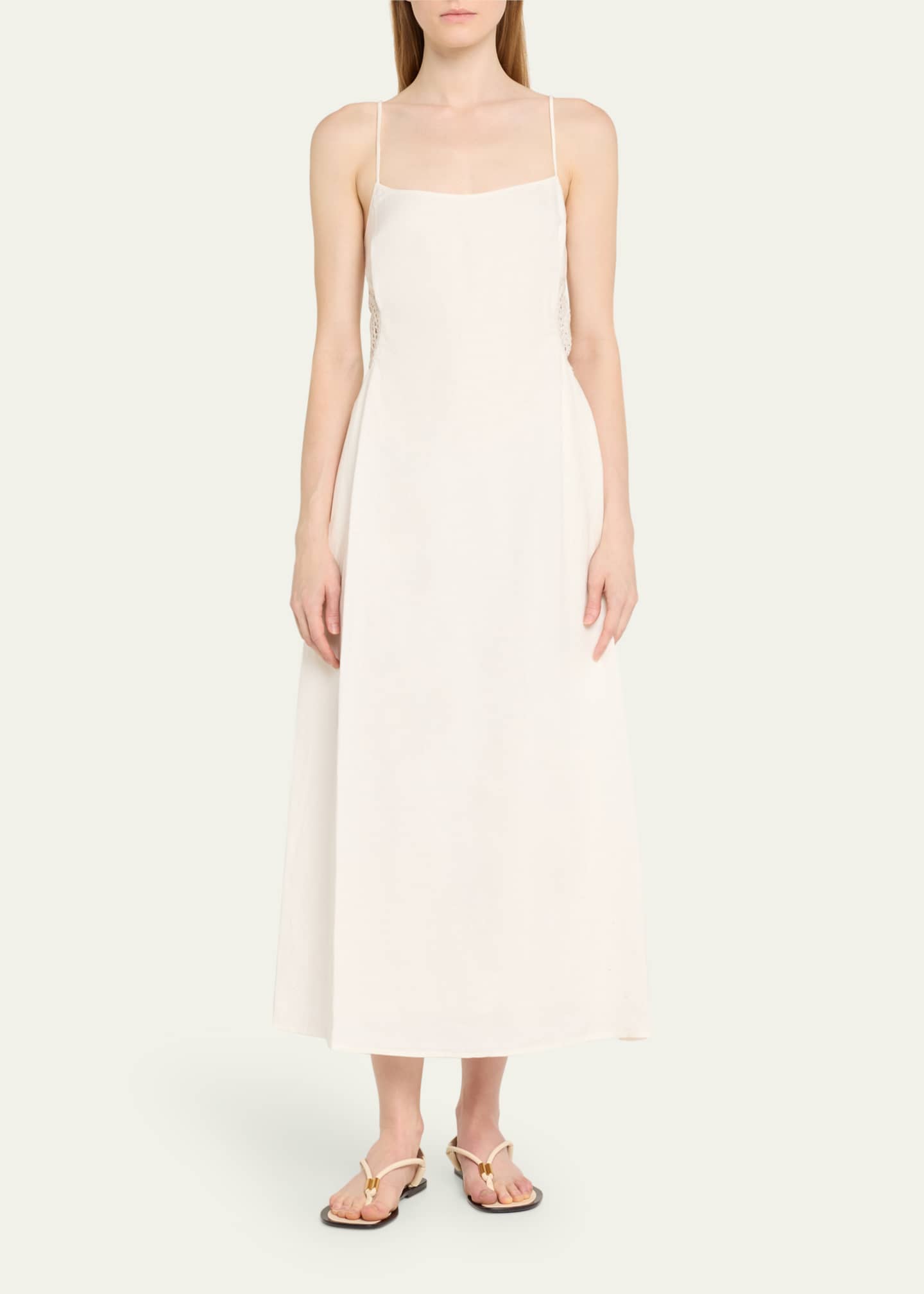 SIMKHAI Brant Spaghetti-Strap Midi Dress Image 2 of 5