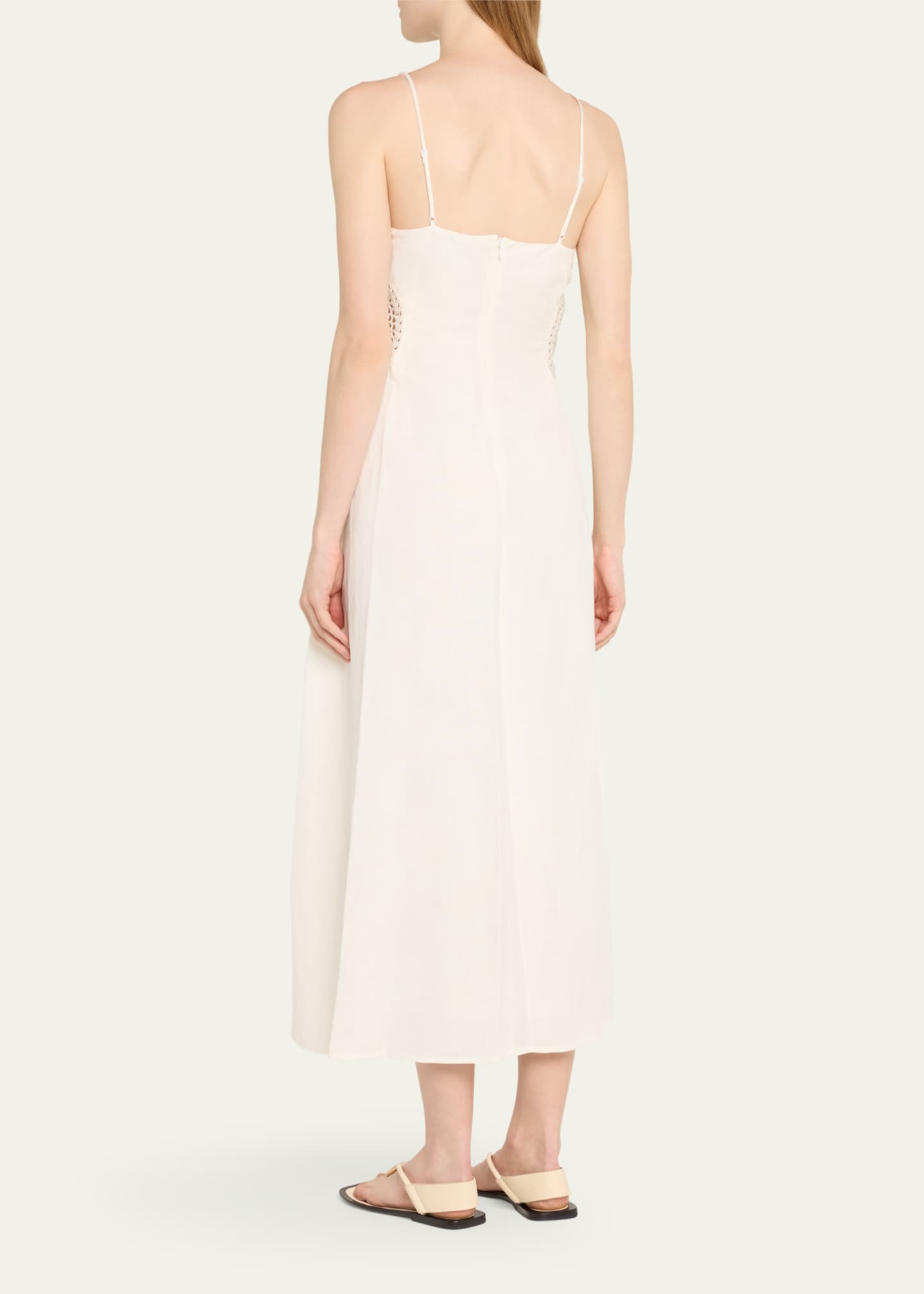 SIMKHAI Brant Spaghetti-Strap Midi Dress Image 3 of 5