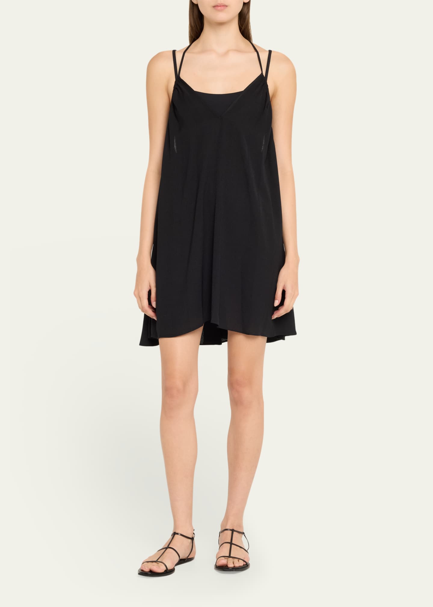 SIMKHAI Vicki V-Neck Mini Dress Image 2 of 5