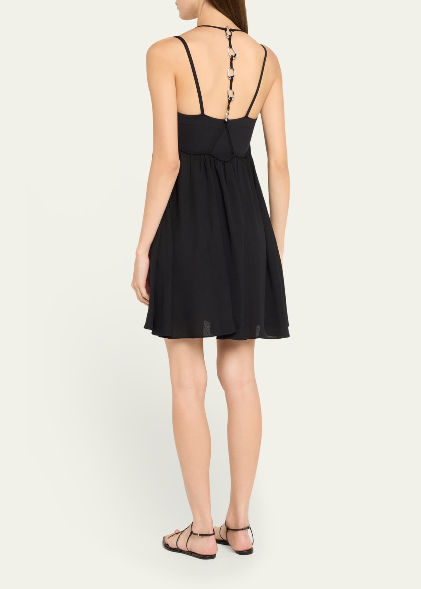 SIMKHAI Vicki V-Neck Mini Dress Image 3 of 5