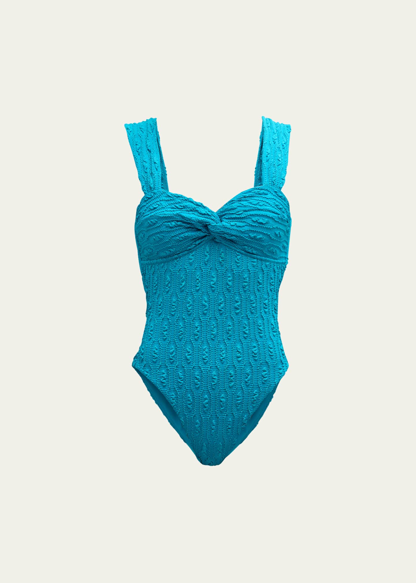SIMKHAI Nessa Twist-Front One-Piece Swimsuit Image 2 of 4