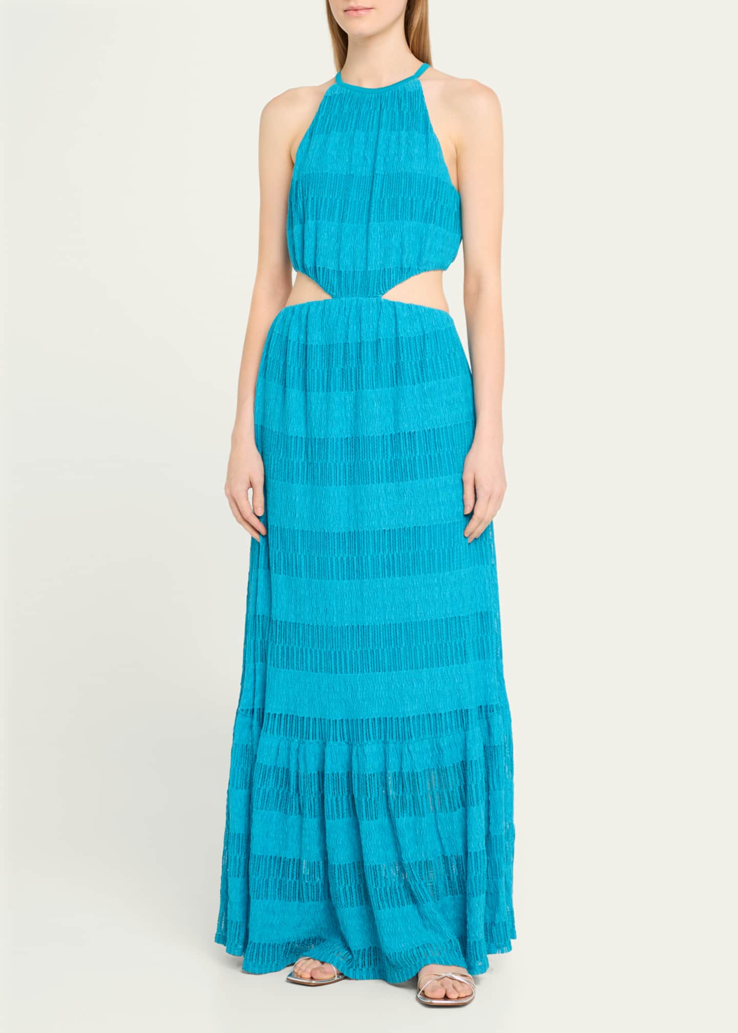 SIMKHAI Halter Cutout Maxi Dress Image 4 of 5