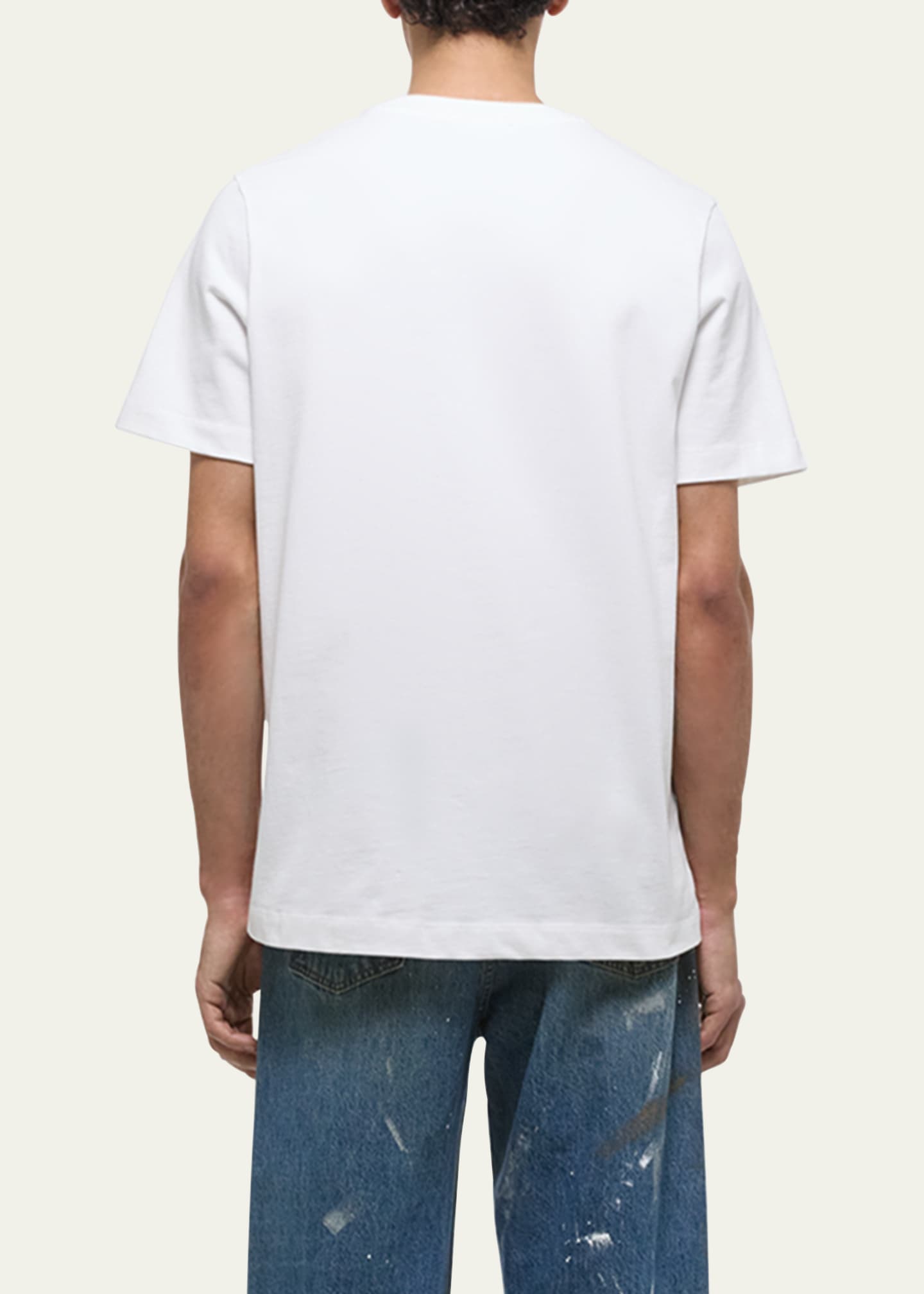 Helmut Lang Men's Logo Oversized Short-Sleeve T-Shirt Image 3 of 5