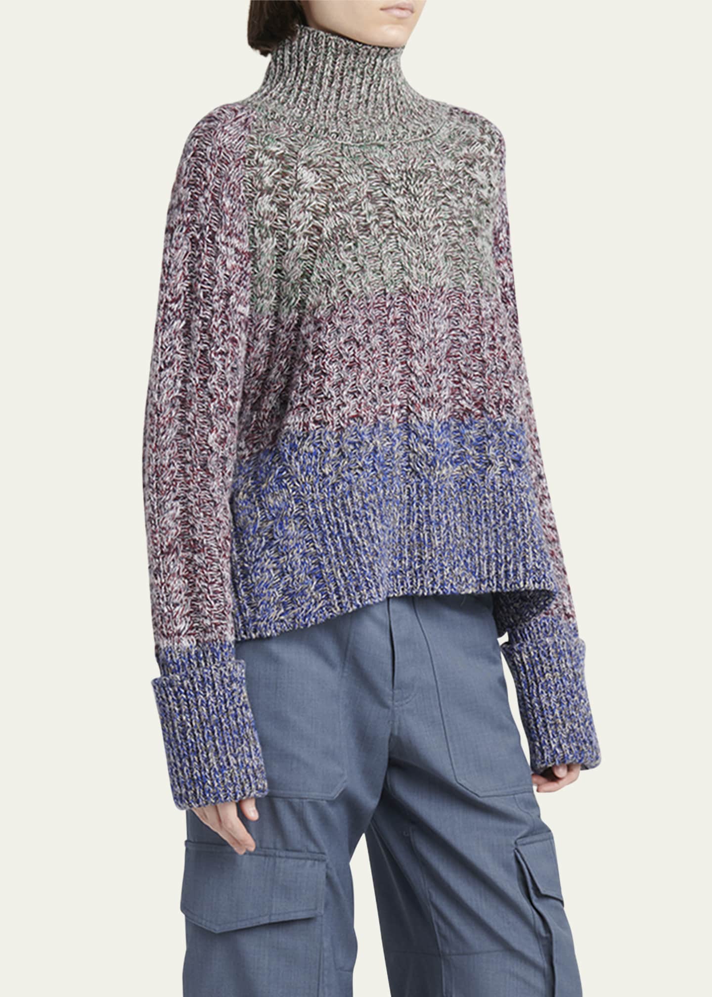 Golden Goose Journey Cable-Knit Turtleneck Sweater Image 4 of 5
