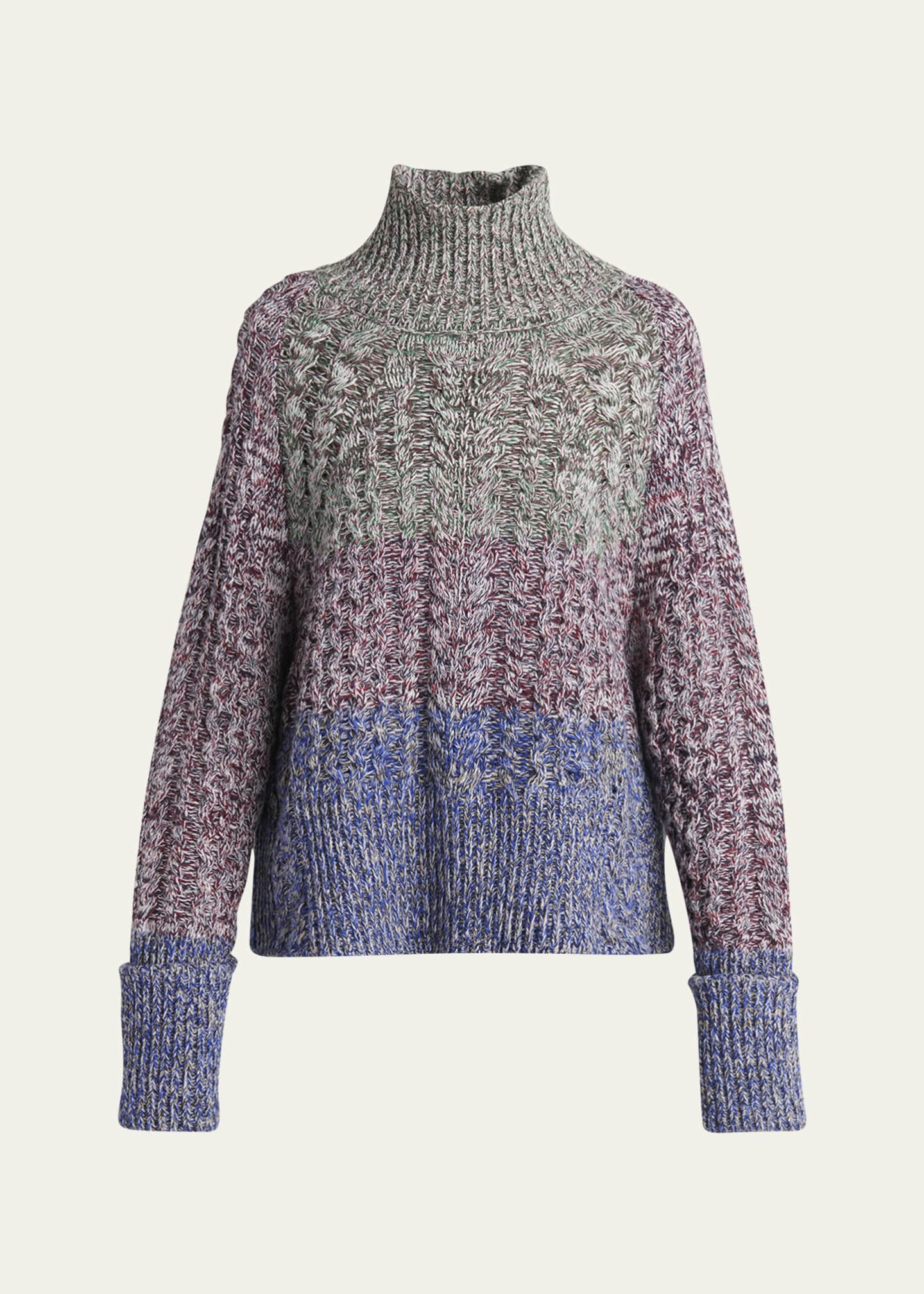 Golden Goose Journey Cable-Knit Turtleneck Sweater Image 1 of 5