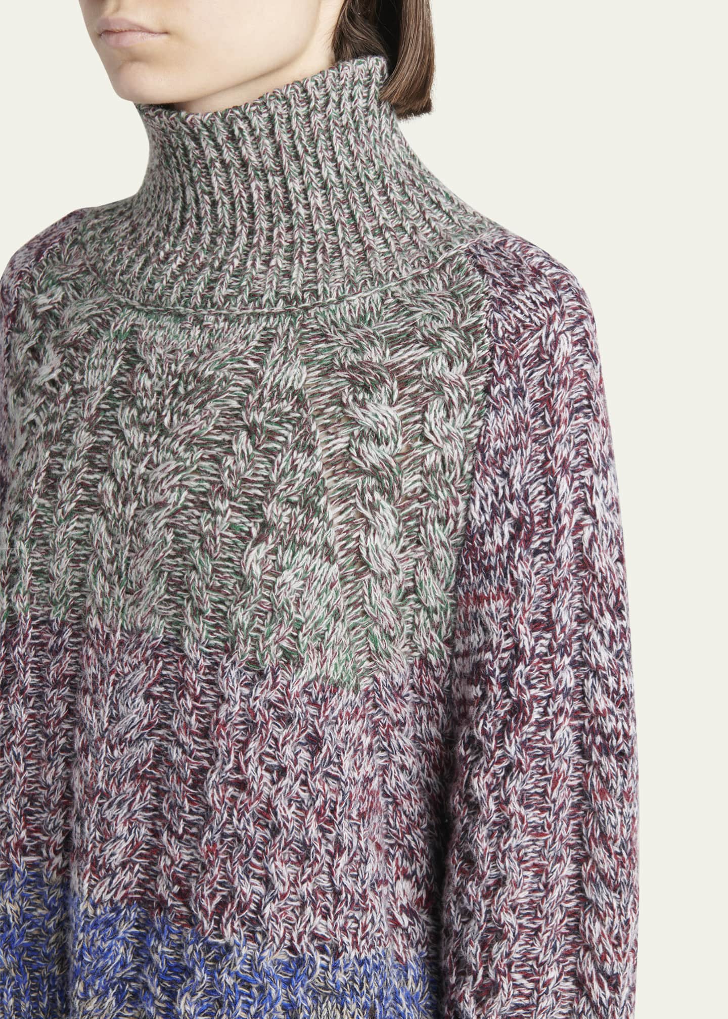 Golden Goose Journey Cable-Knit Turtleneck Sweater Image 5 of 5