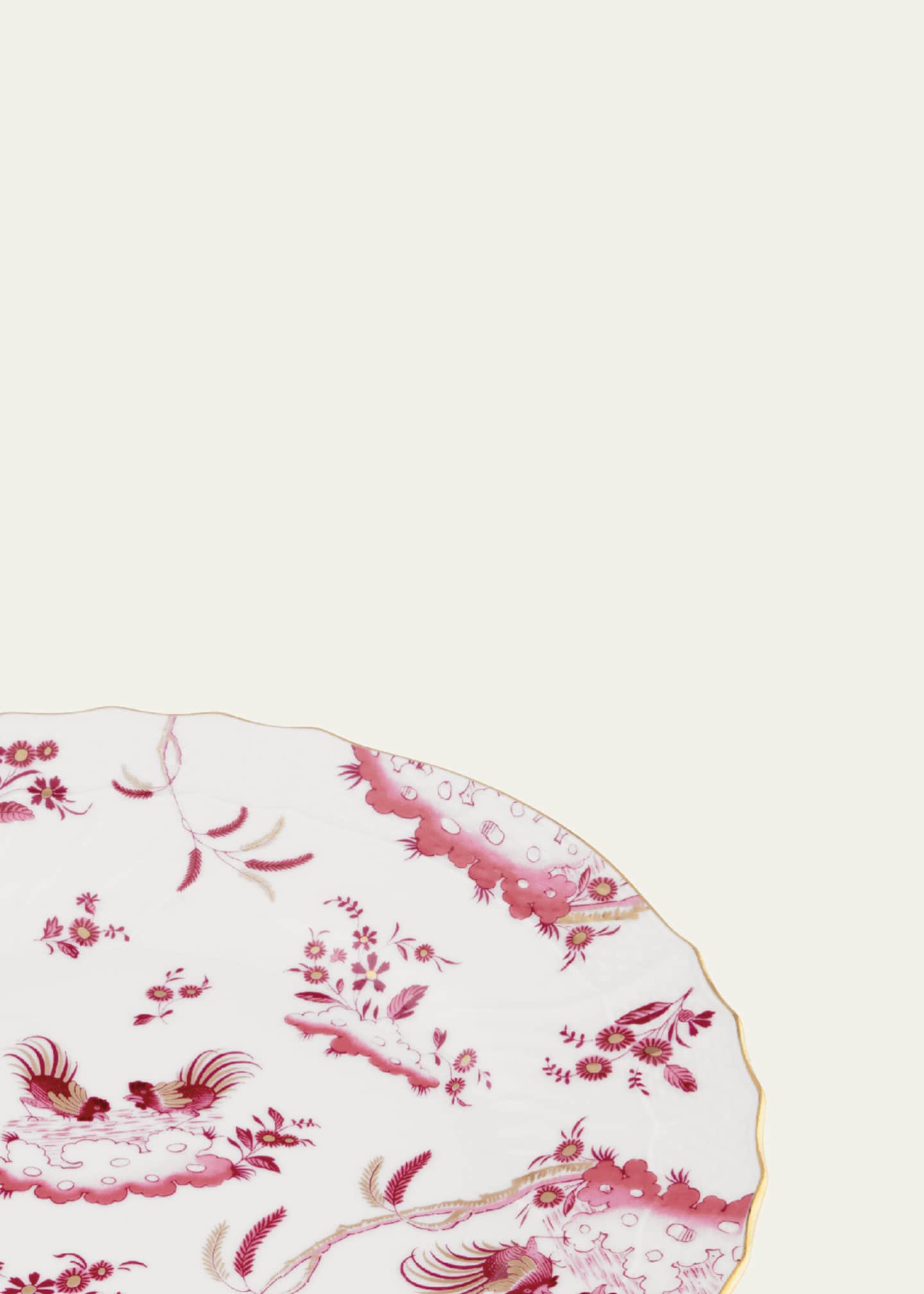 GINORI 1735 Oro di Doccia Magenta Dinner Plate Image 3 of 5