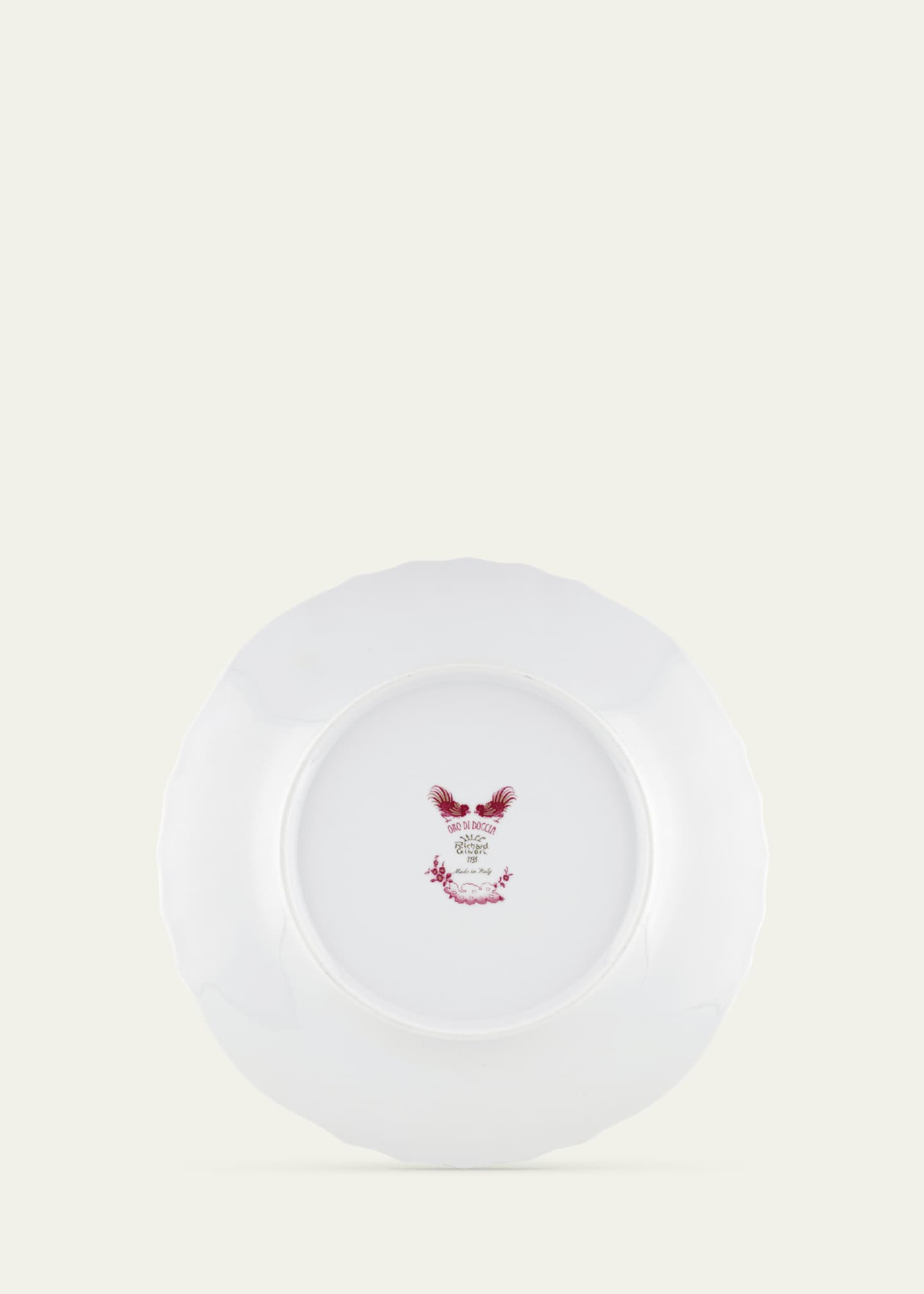 GINORI 1735 Oro di Doccia Magenta Charger Plate Image 5 of 5