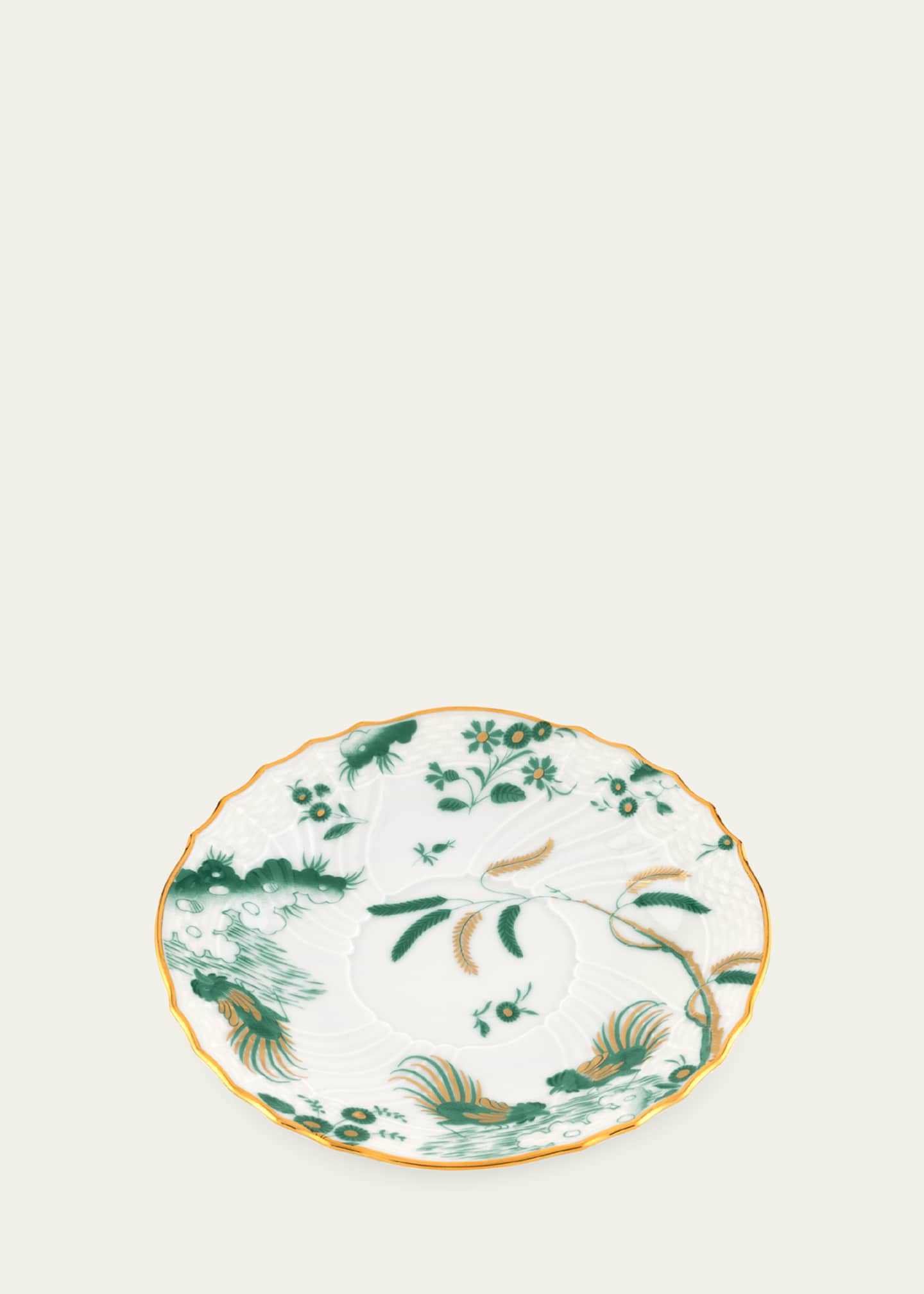 GINORI 1735 Oro di Doccia Tea Saucer, Giada Image 2 of 4