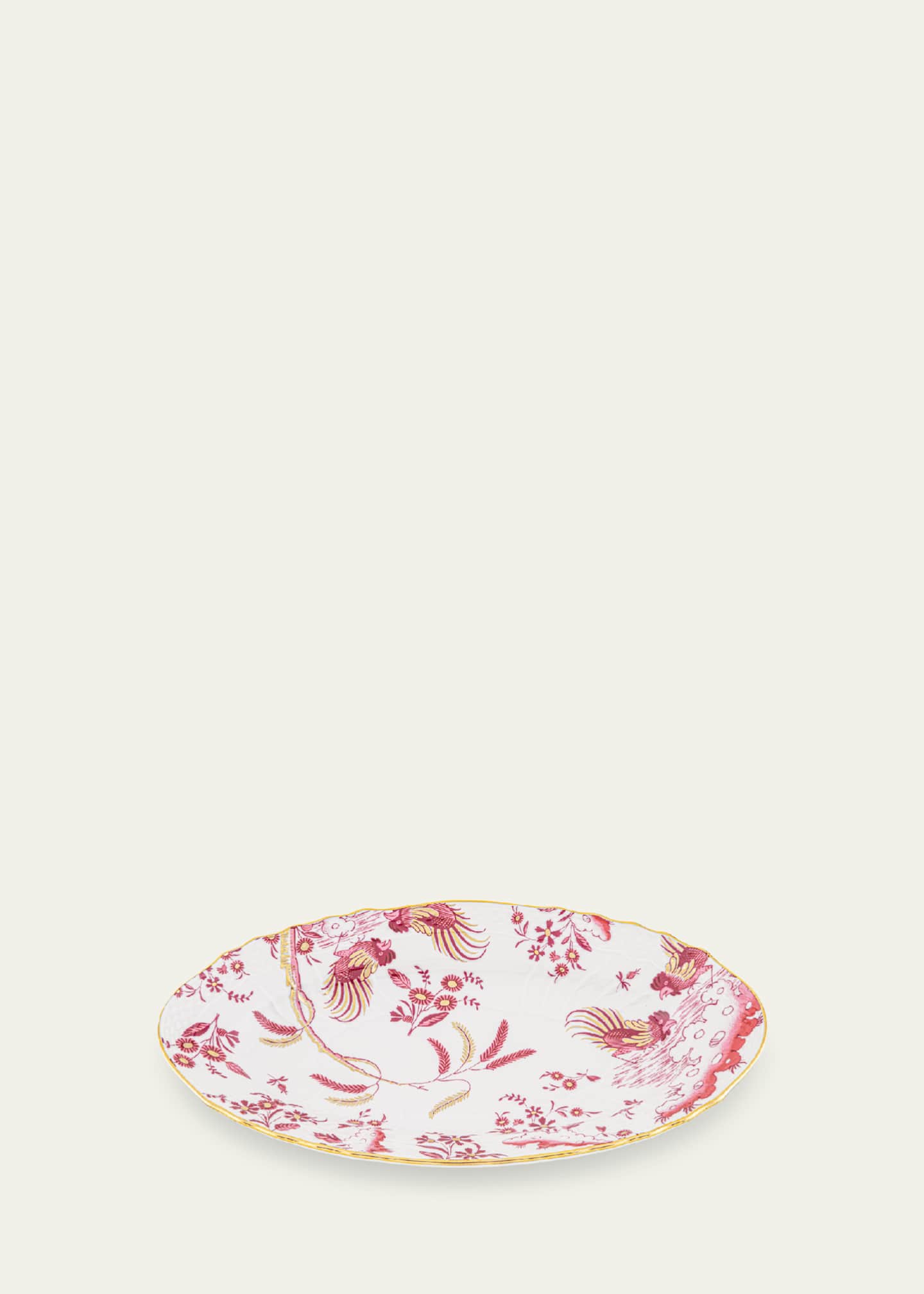 GINORI 1735 Oro di Doccia Magenta Pickle Dish Image 2 of 4