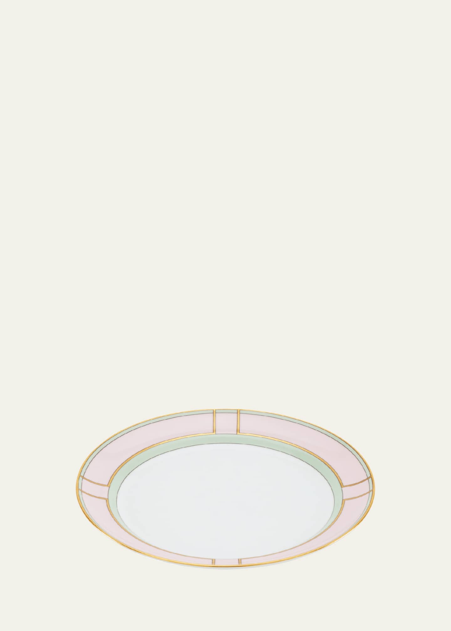 GINORI 1735 Diva Colonna Flat Plate, Rosa Image 2 of 3