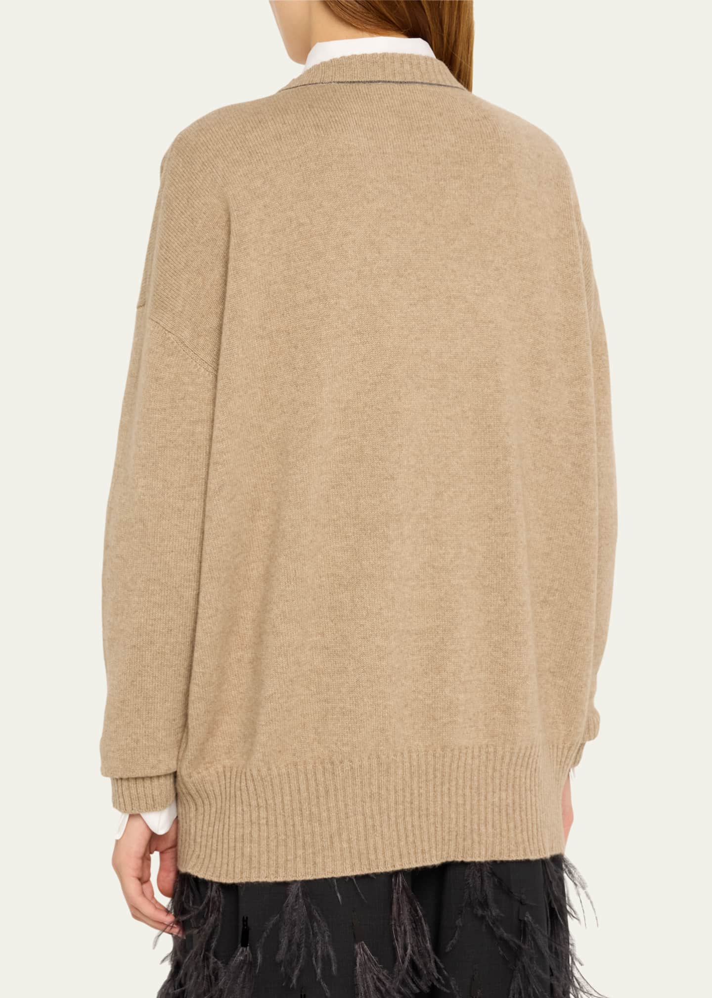 Brunello Cucinelli Oversize Cashmere Knit Sweater - Bergdorf Goodman