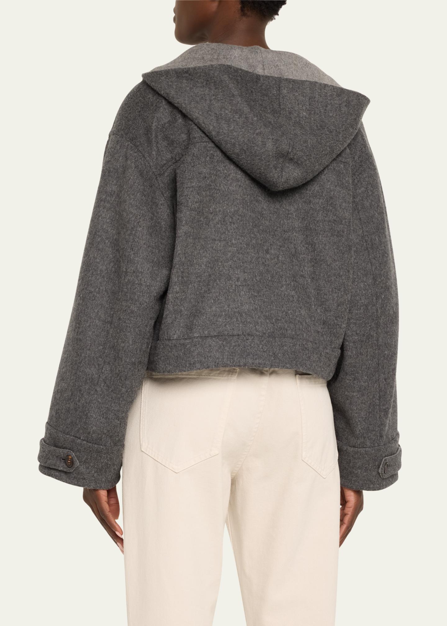 Sweatshirt Capuche Velours Brunello Cucinelli Taille M - Neuf Sans étiquettes, Vert Militaire