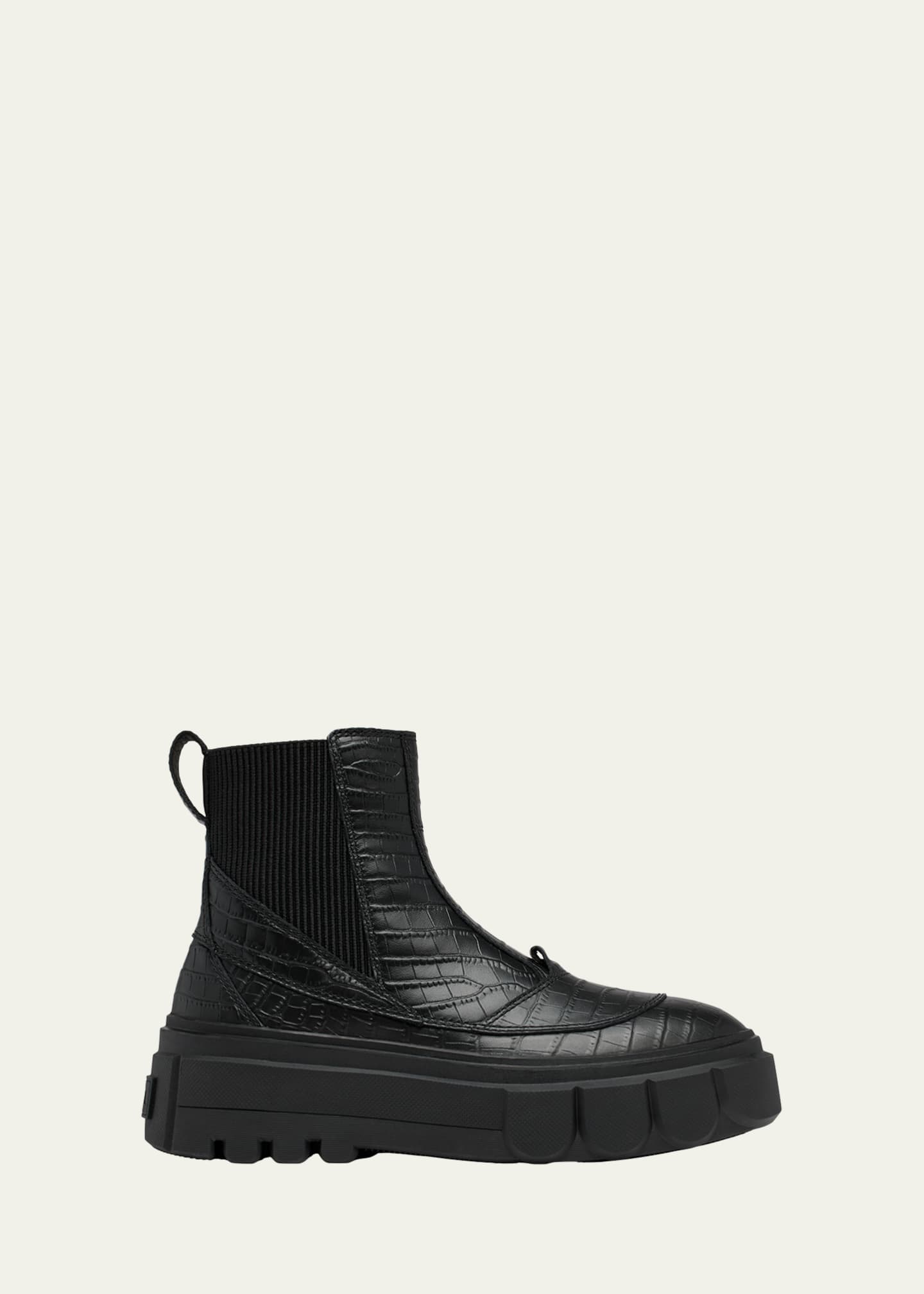 Sorel Caribou Leather Winter Chelsea Booties