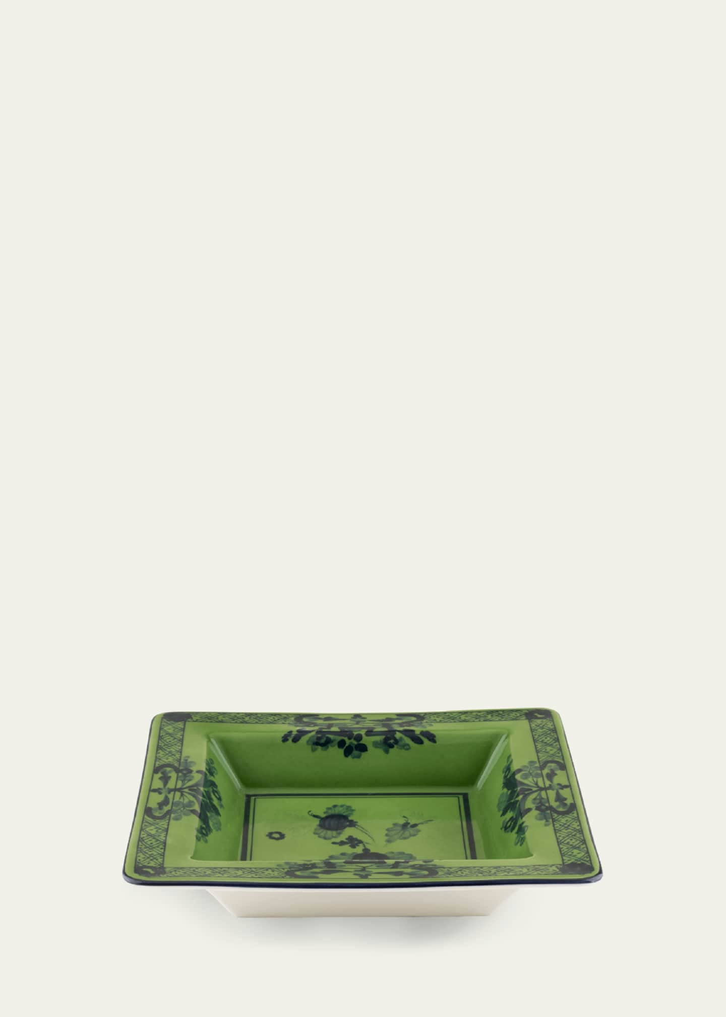 GINORI 1735 Oriente Italiano Malachite Vide Poche, 7.1" Square Image 2 of 5