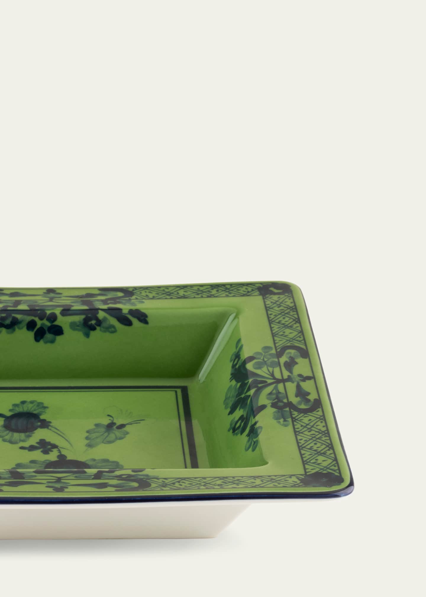 GINORI 1735 Oriente Italiano Malachite Vide Poche, 7.1" Square Image 3 of 5