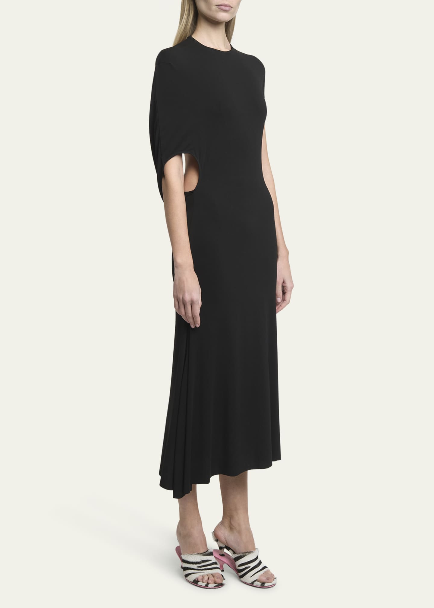 Jacquemus Les Doubles Mules Zebra-Print Sandals - Bergdorf Goodman