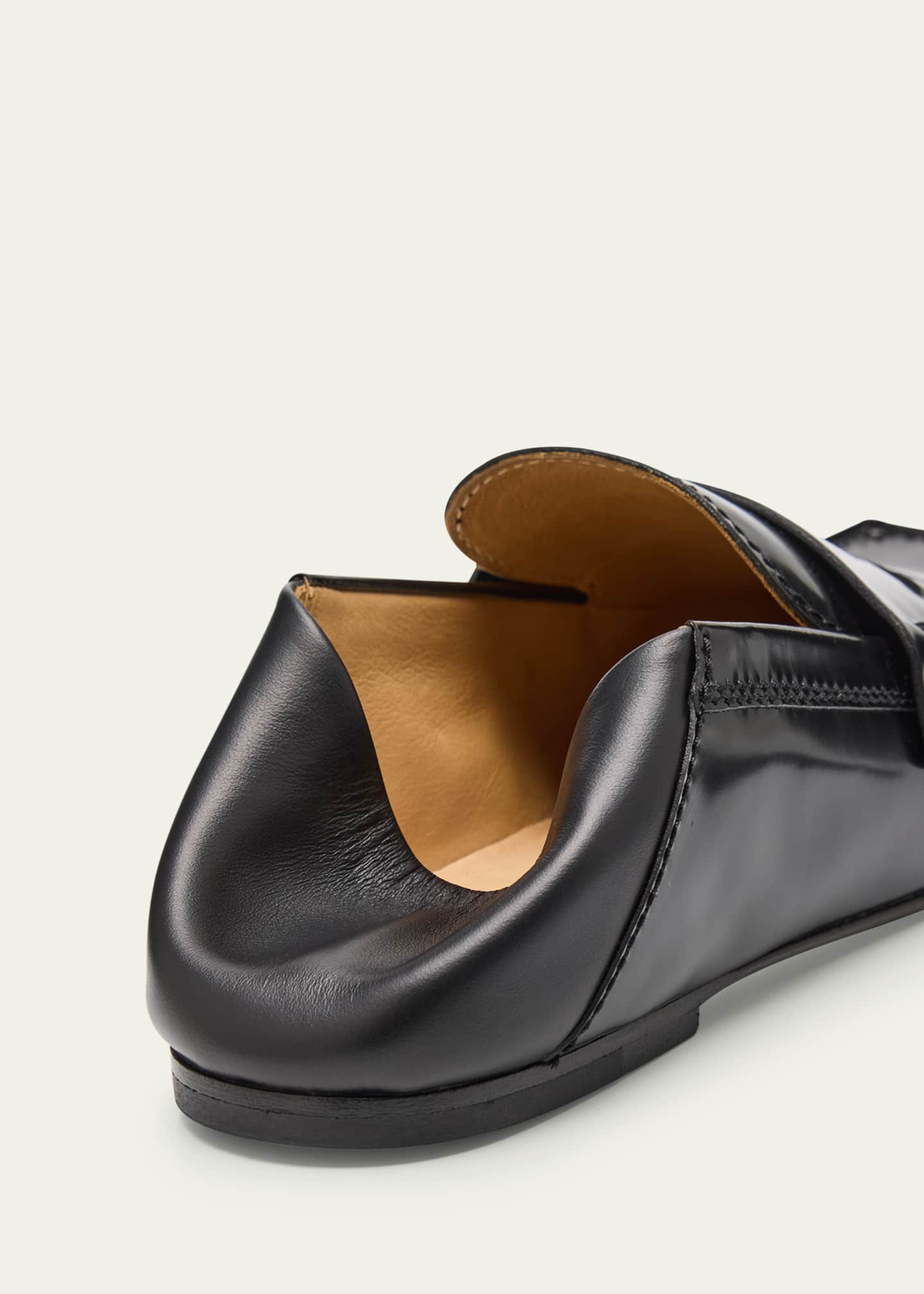 Jacquemus Leather Square-Toe Penny Loafers Image 5 of 7