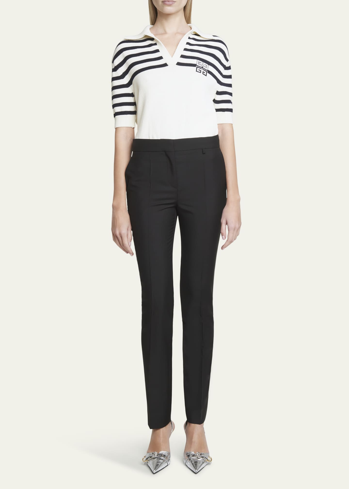 Givenchy Wool Slim-Fit Tailored Pants Image 2 of 5
