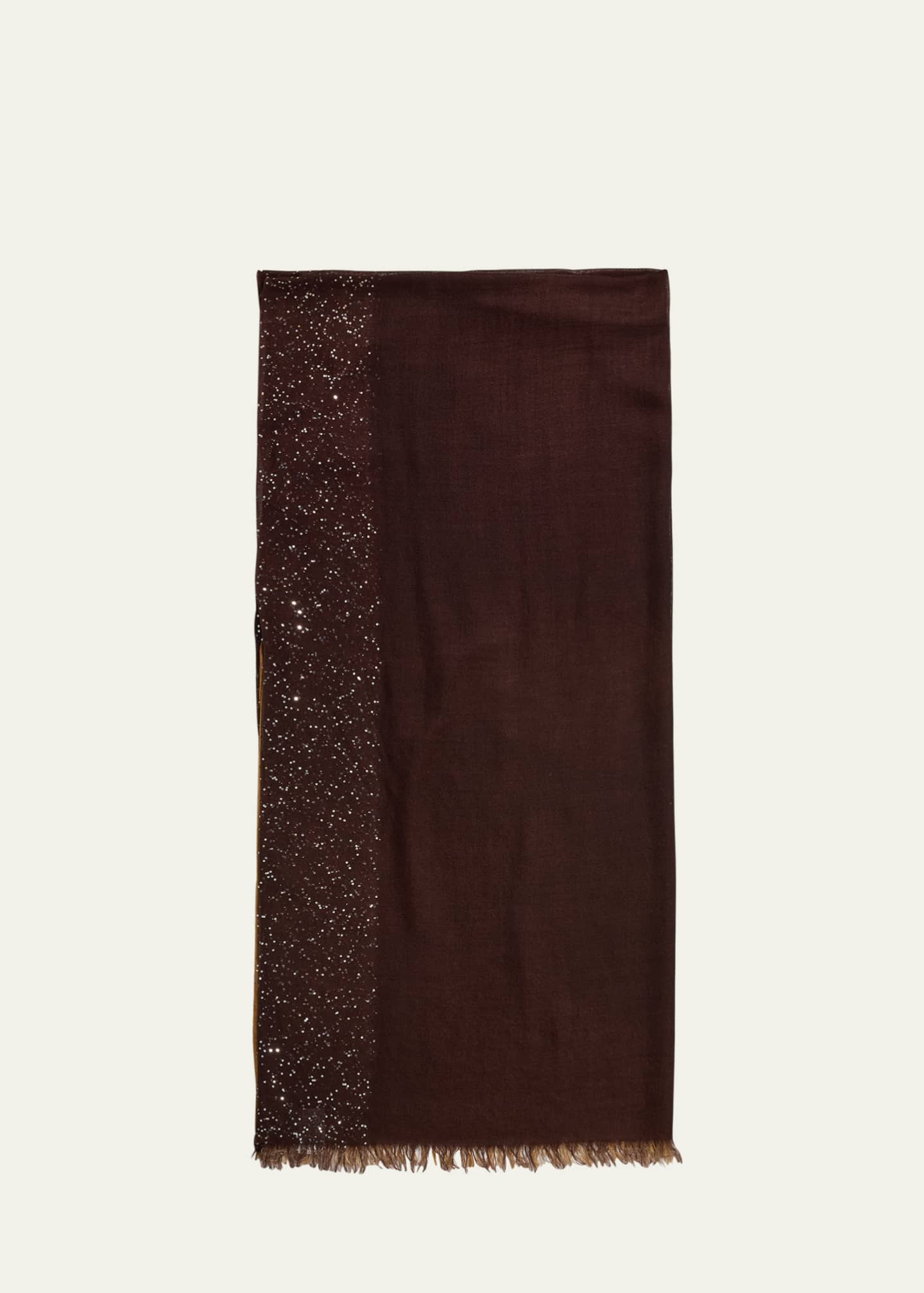 Faliero Sarti Dania Sequined Ombre Wool-Silk Scarf Image 1 of 5