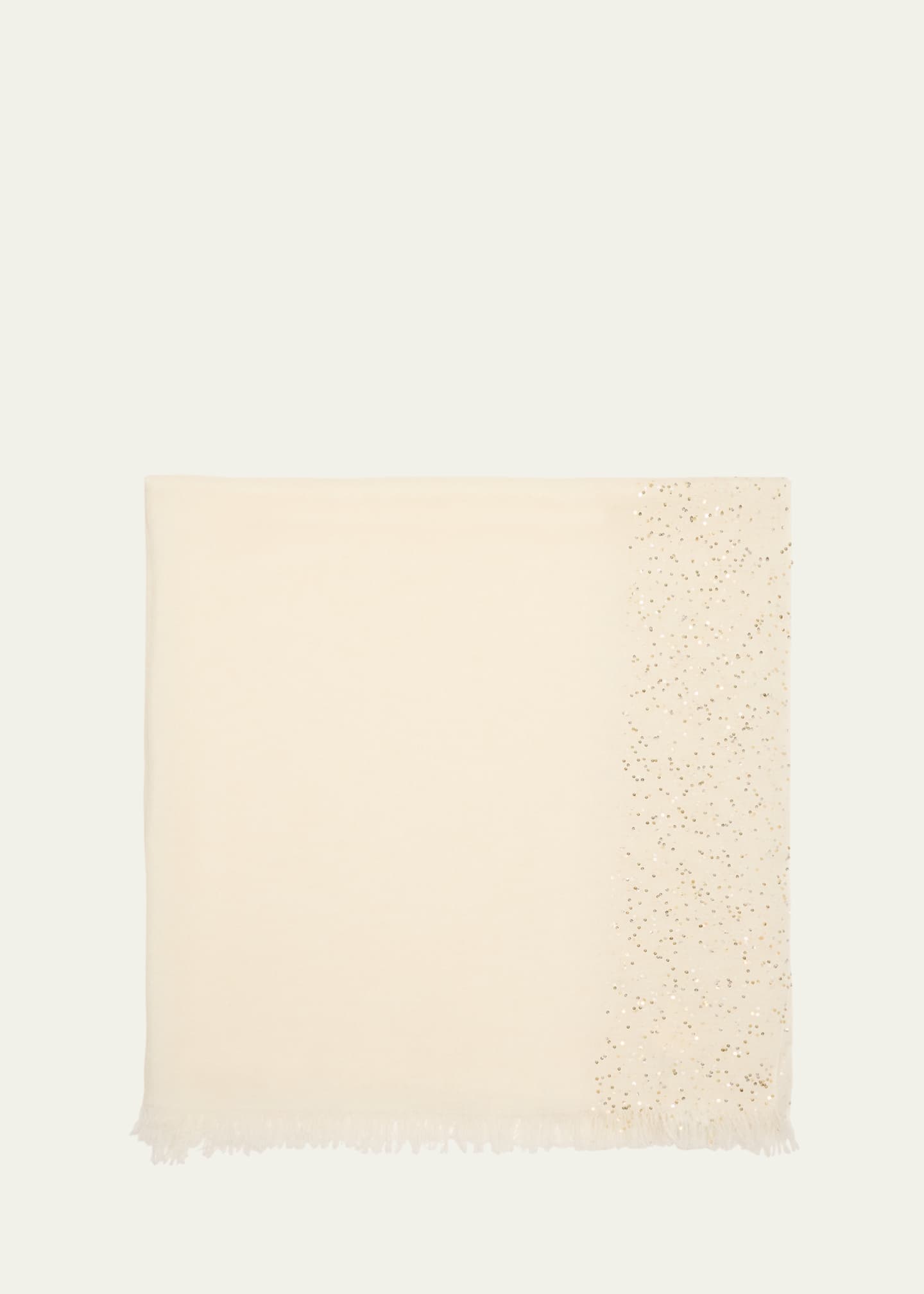 Faliero Sarti New Dalia Sequined Wool-Blend Scarf Image 1 of 4