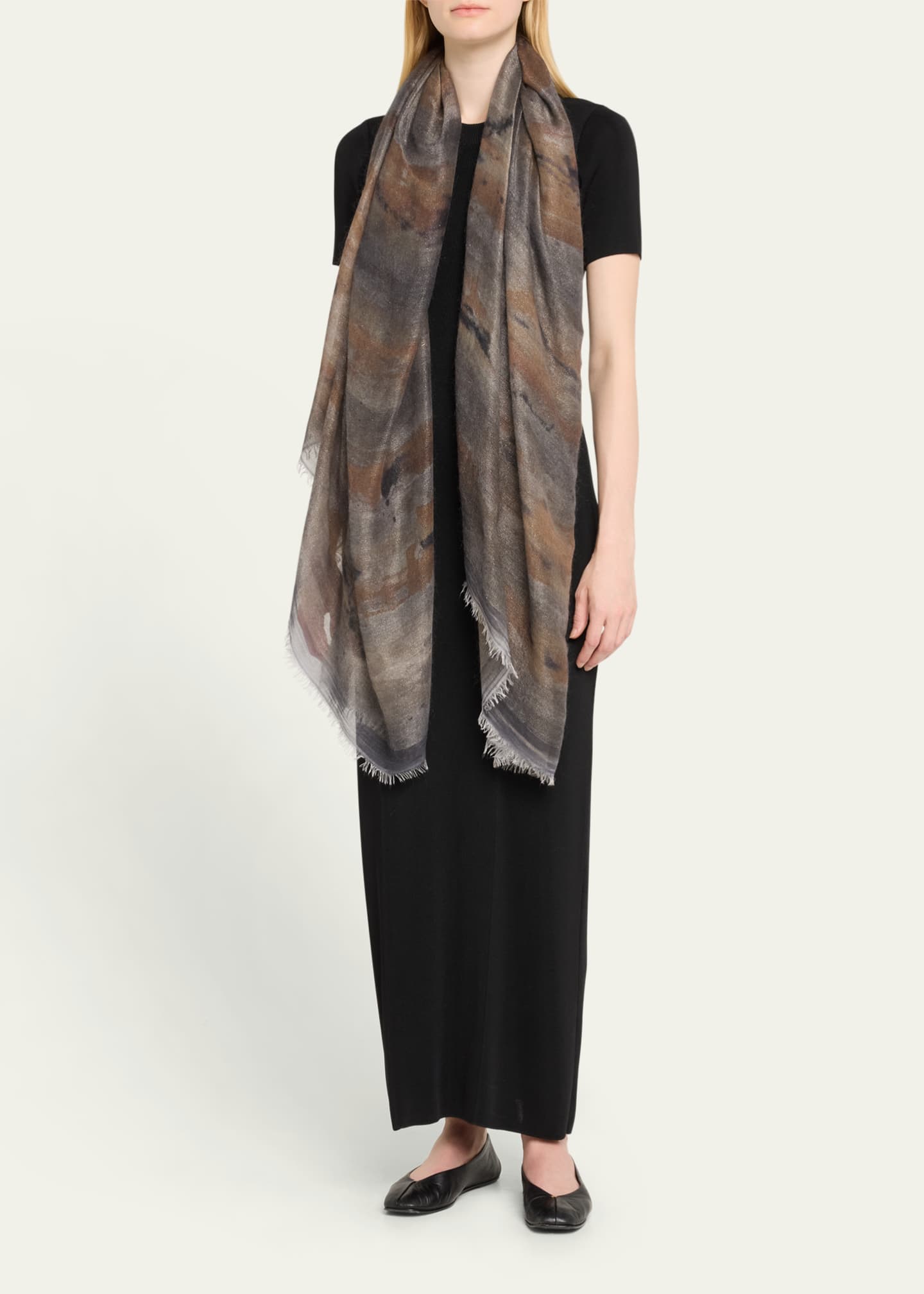 Faliero Sarti Venusia Limited Edition Modal-Blend Shawl Image 2 of 4