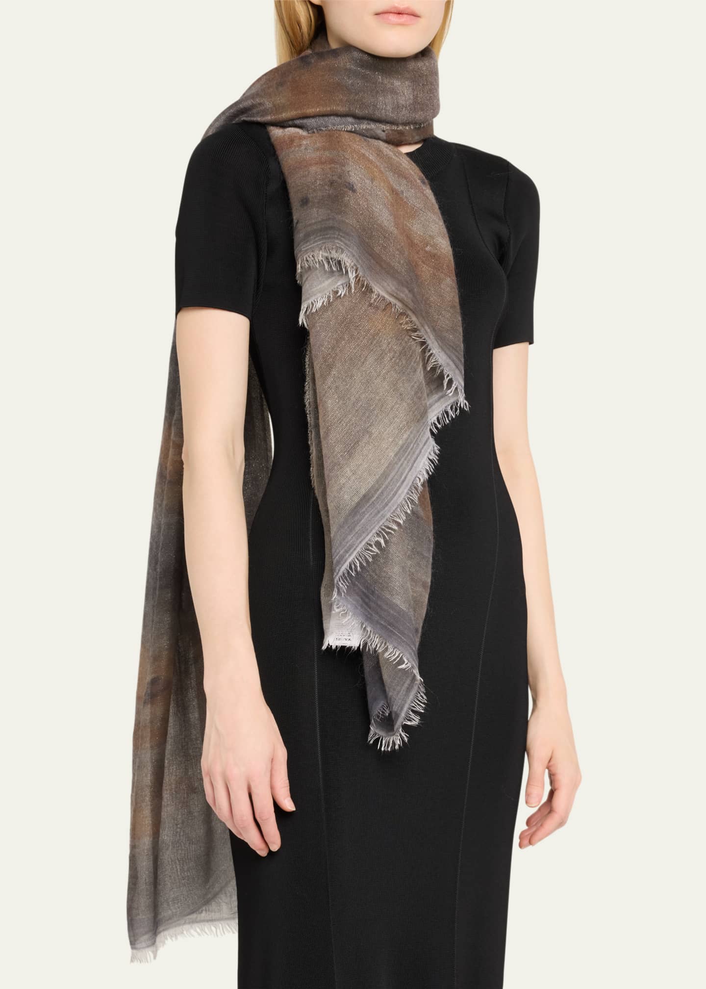 Faliero Sarti Venusia Limited Edition Modal-Blend Shawl Image 3 of 4