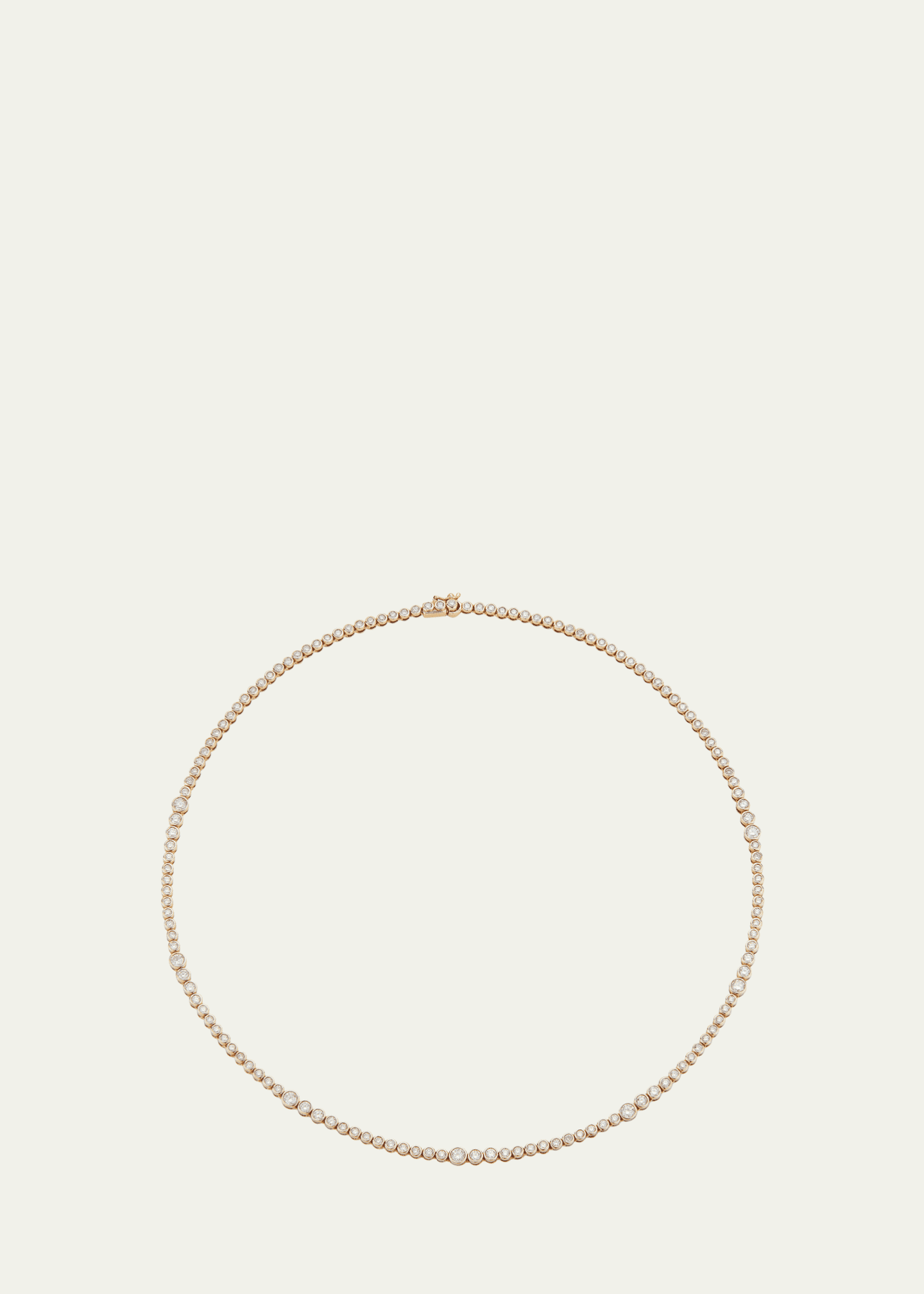 ONDYN Rainsun Tennis Necklace with Diamonds, 15"L