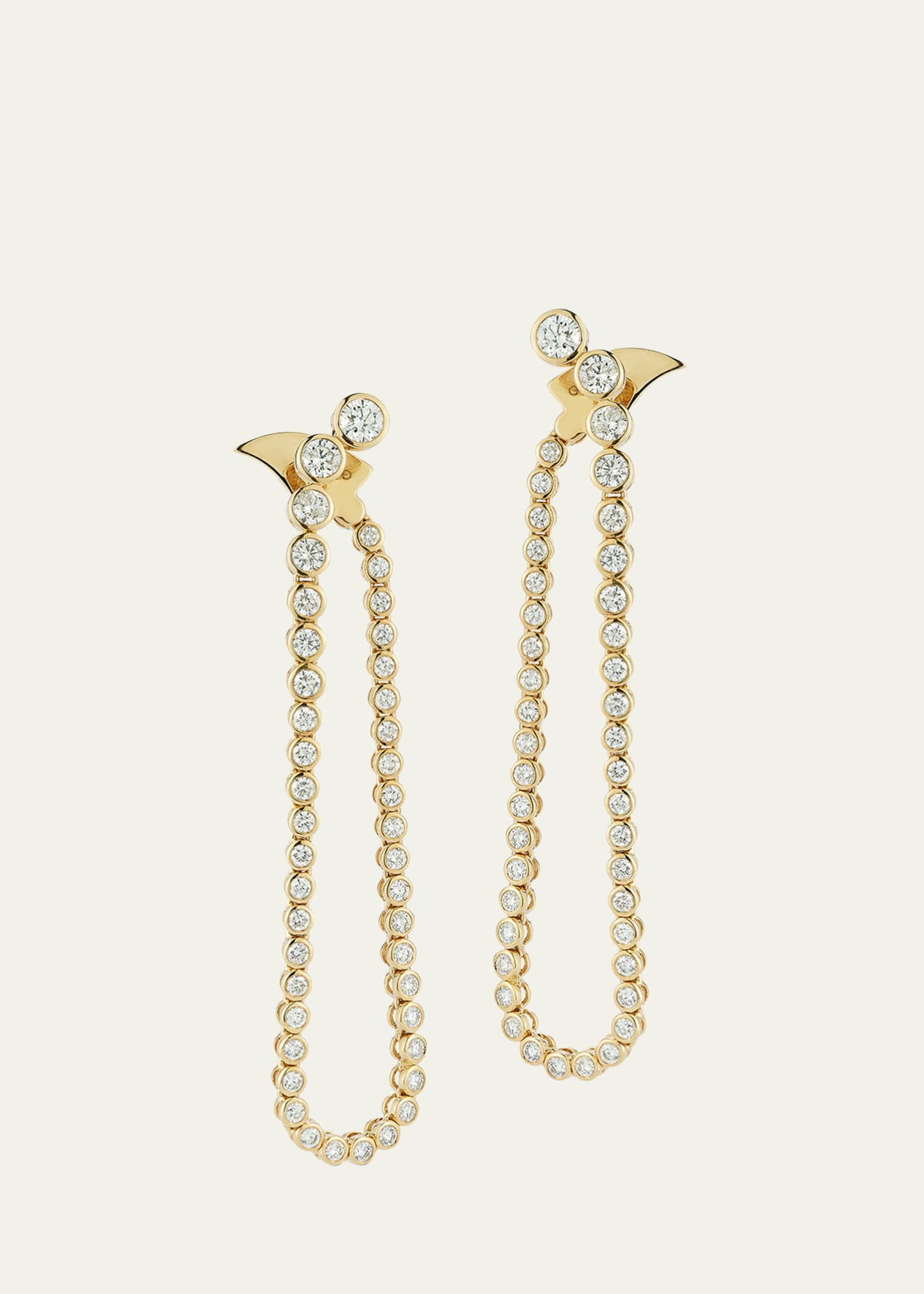 ONDYN Grand Fluorescence Earrings with Diamonds Image 1 of 2
