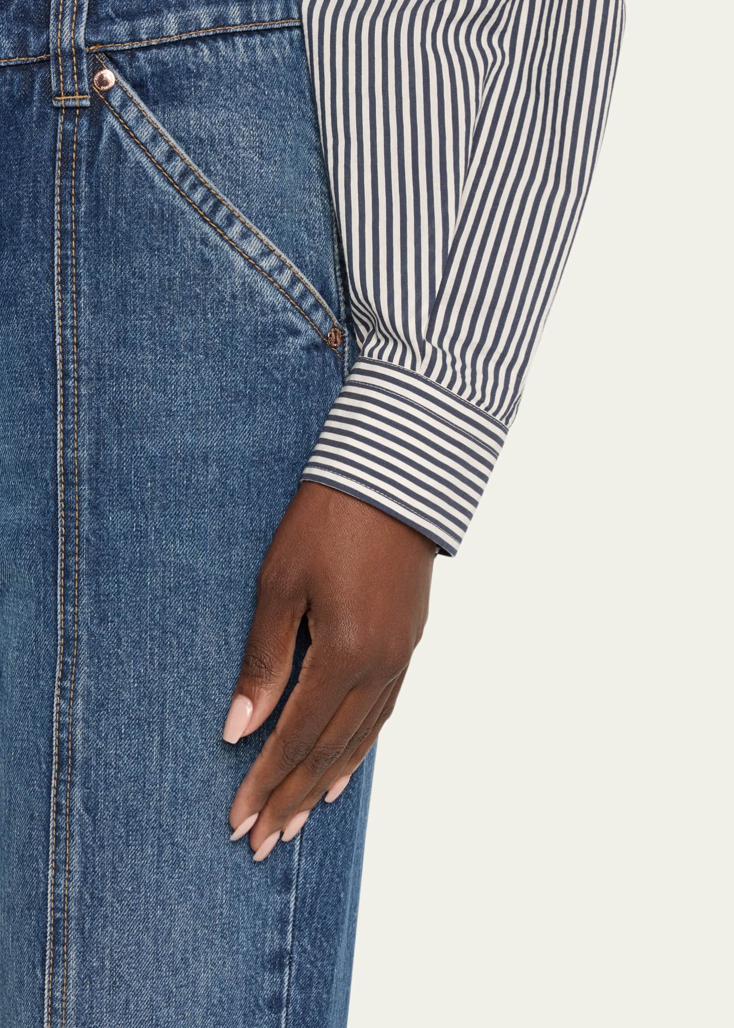 Brunello Cucinelli Brown Cotton Straight-Leg Jeans