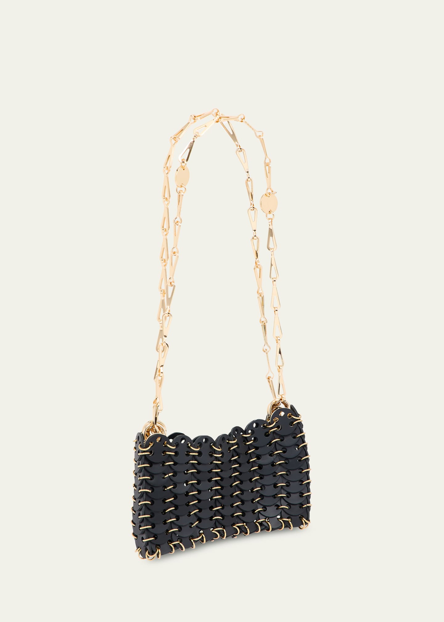 Rabanne 1969 Nano Disc-Link Leather Shoulder Bag Image 2 of 2