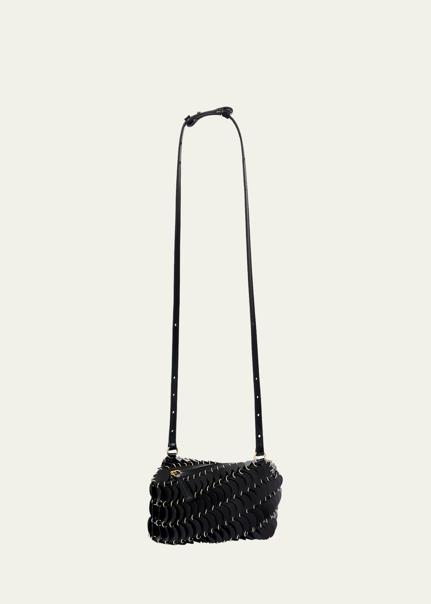 Rabanne Disc Calf Leather Crossbody Bag