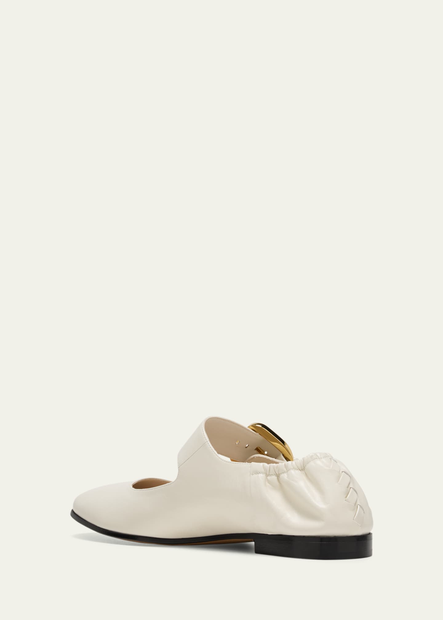 Bottega Veneta Astaire Leather Mary Jane Ballerina Flats Image 4 of 5