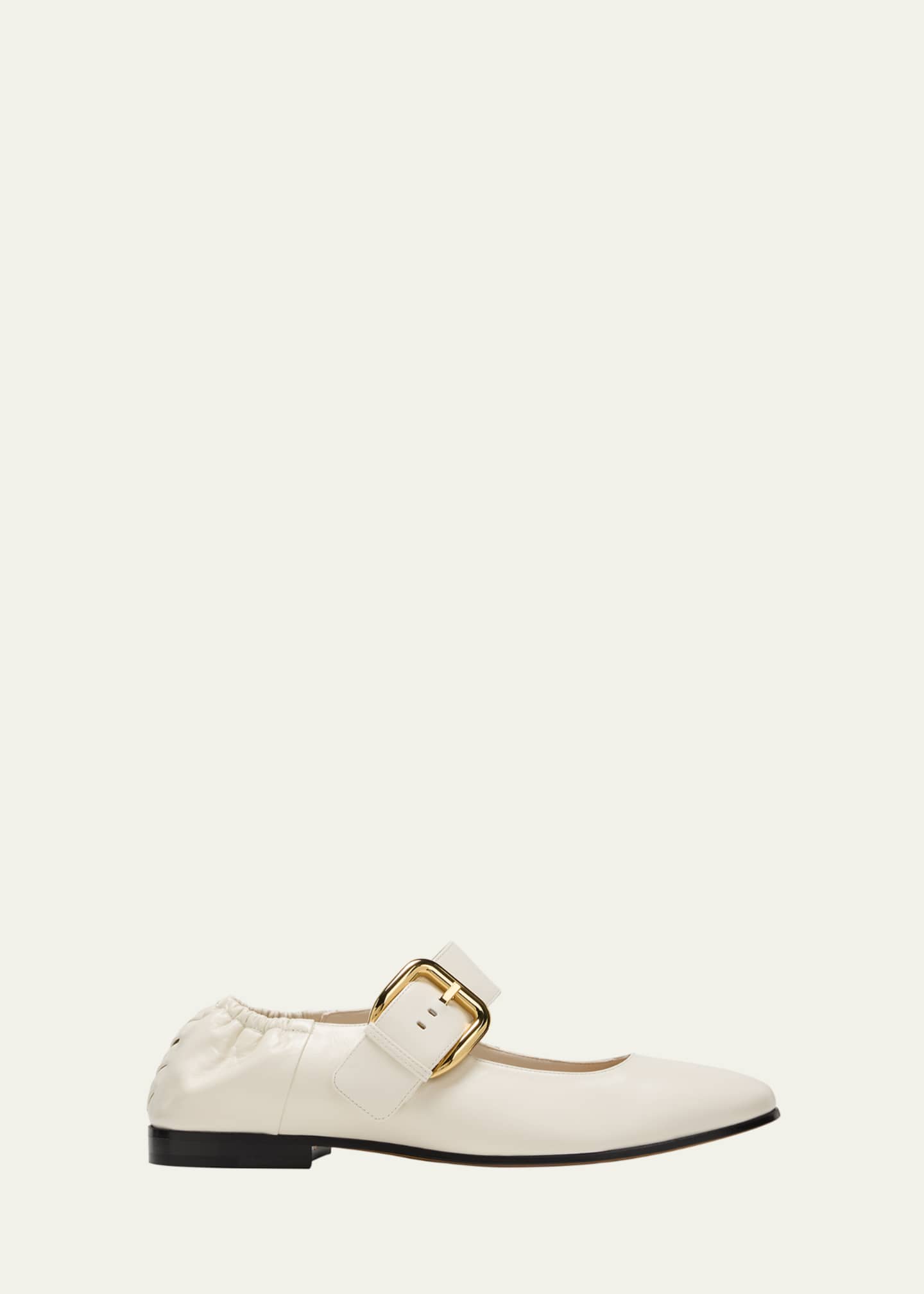 Bottega Veneta Astaire Leather Mary Jane Ballerina Flats Image 1 of 5