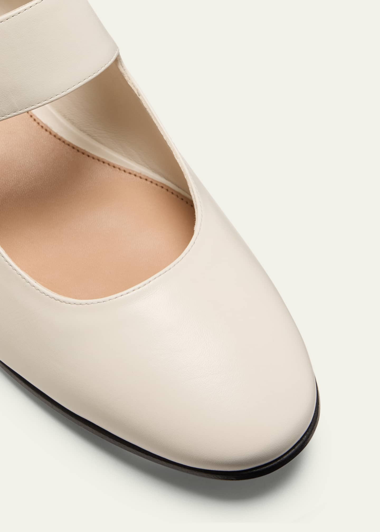 Bottega Veneta Astaire Leather Mary Jane Ballerina Flats Image 5 of 5