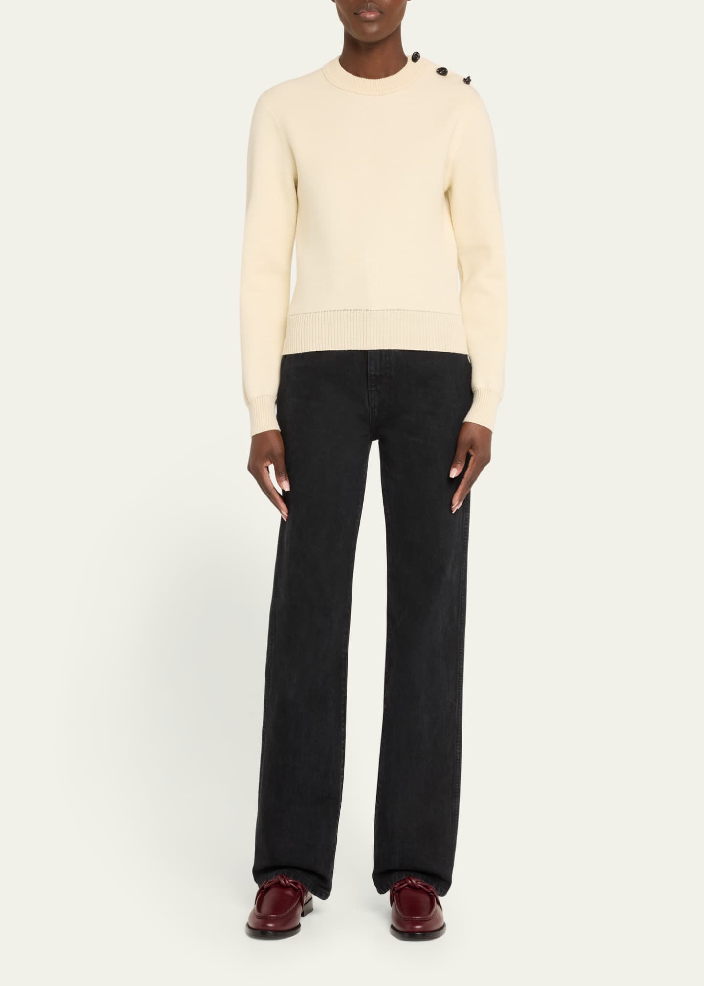 Bottega Veneta Astaire Knot Leather Loafers Image 3 of 6