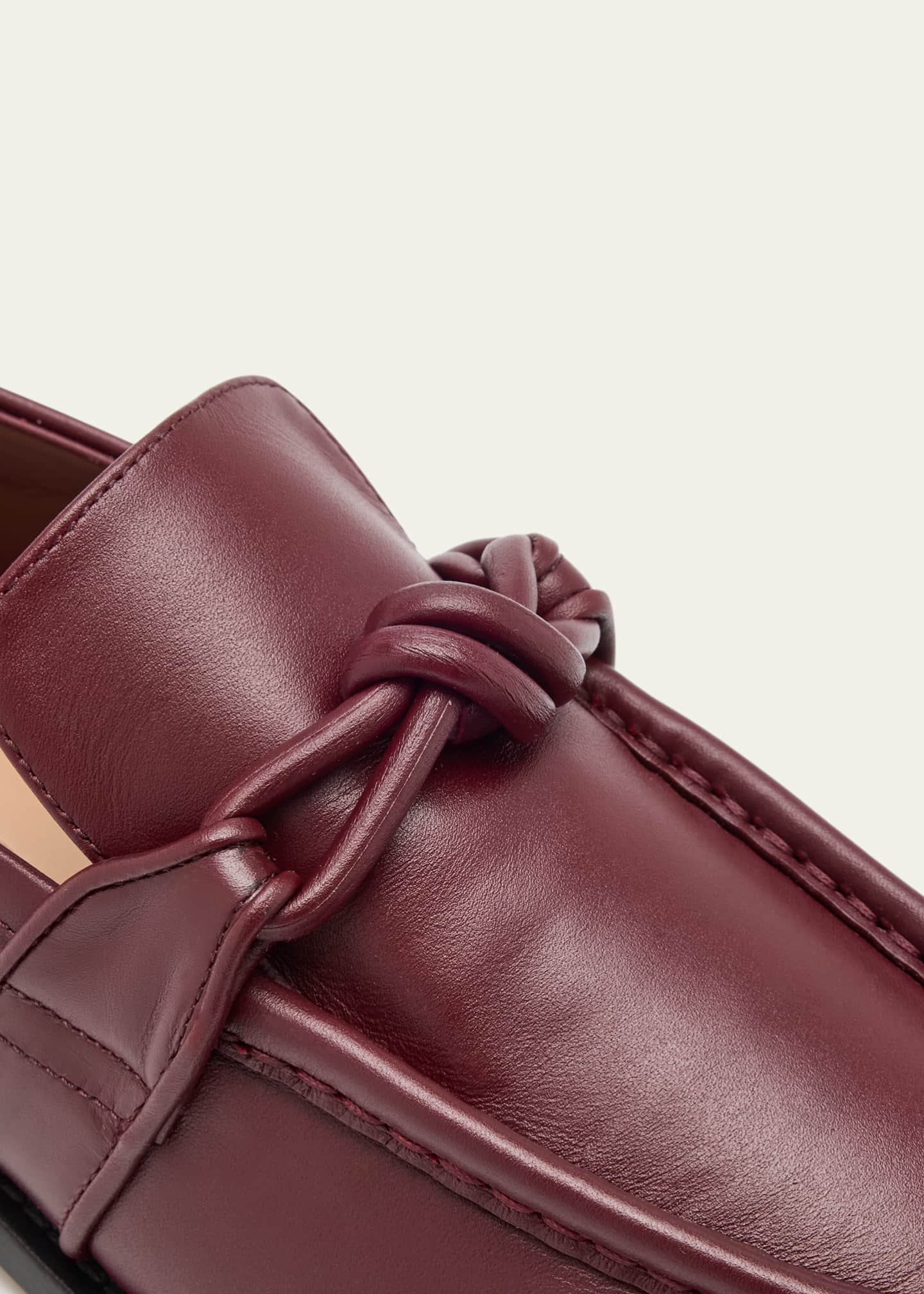 Bottega Veneta Astaire Knot Leather Loafers Image 6 of 6