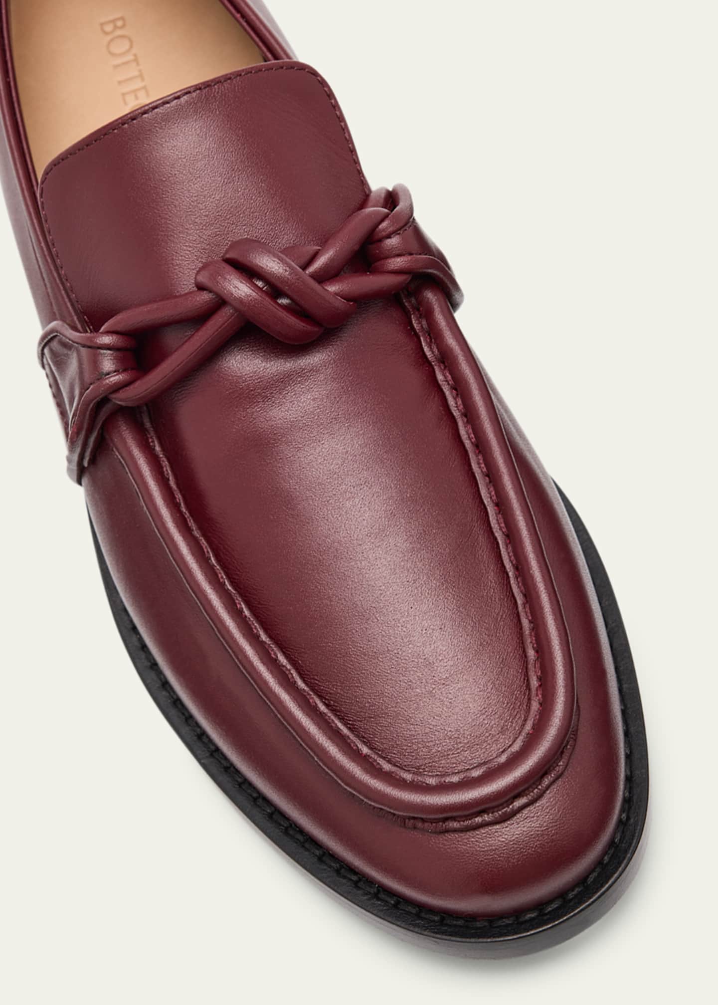 Bottega Veneta Astaire Knot Leather Loafers Image 5 of 6